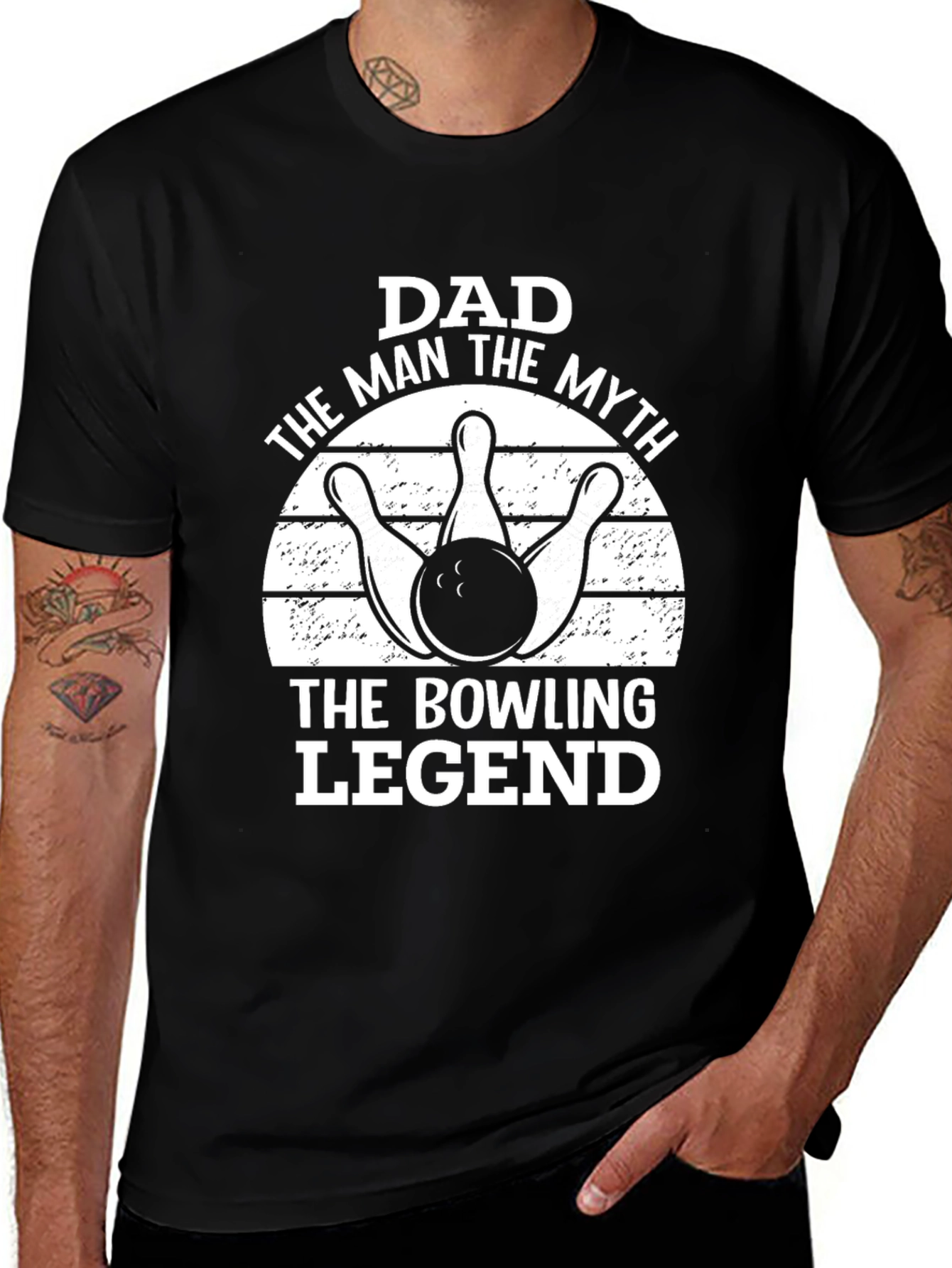 Dad The Bowling Legend T-Shirt - Perfect Gift for Bowling Dads