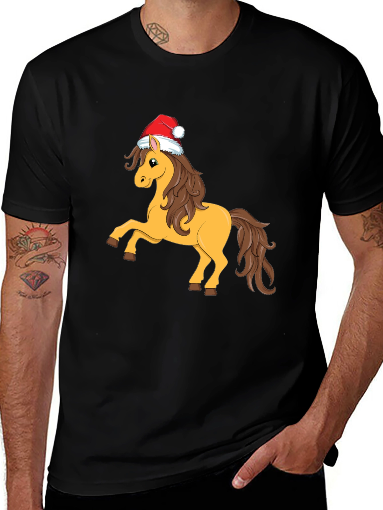 Variant 22 of Christmas Horse T-Shirt - Holiday Cheer