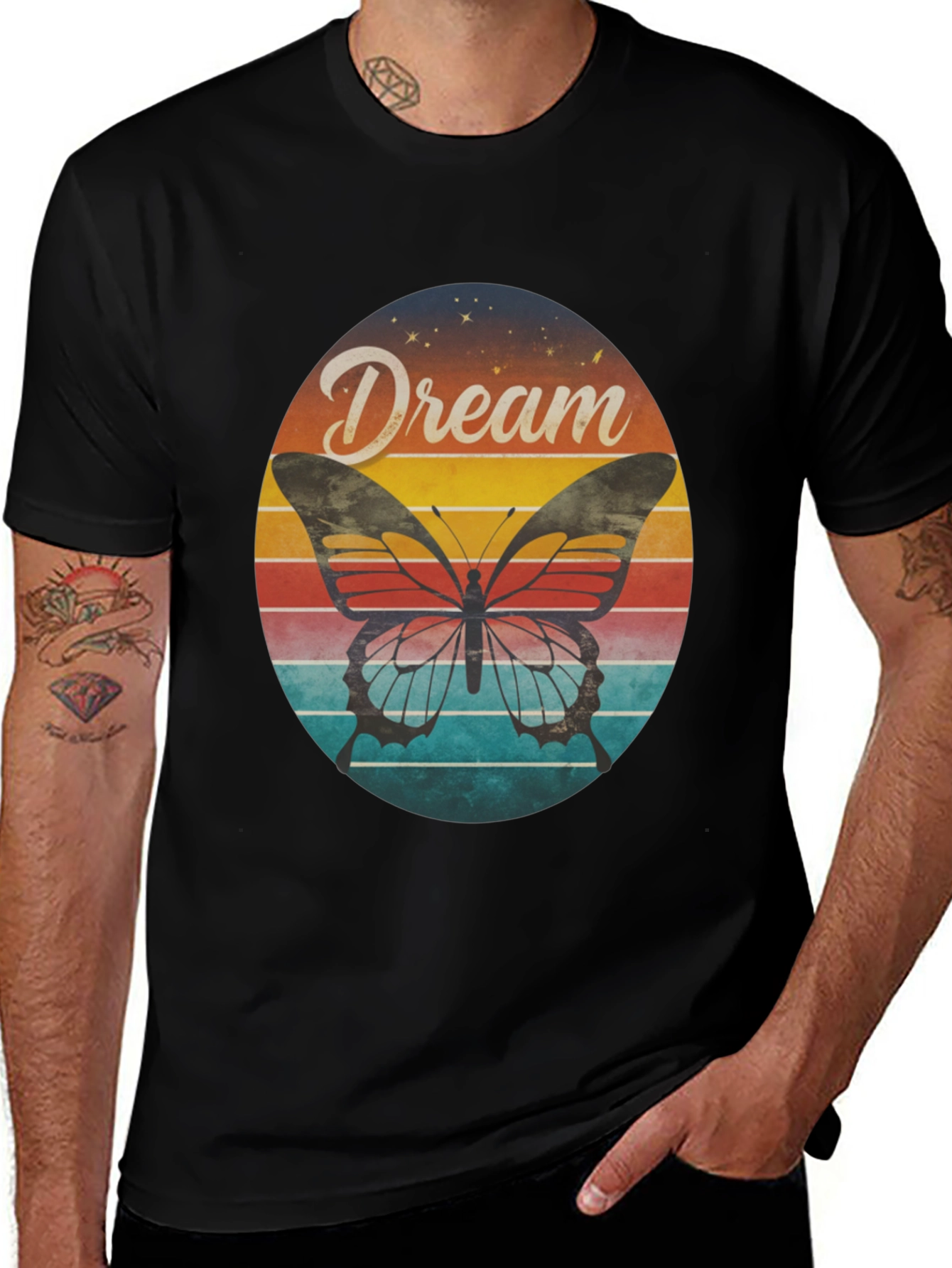 Variant 27 of Dream Butterfly Graphic Tee - Vintage Style