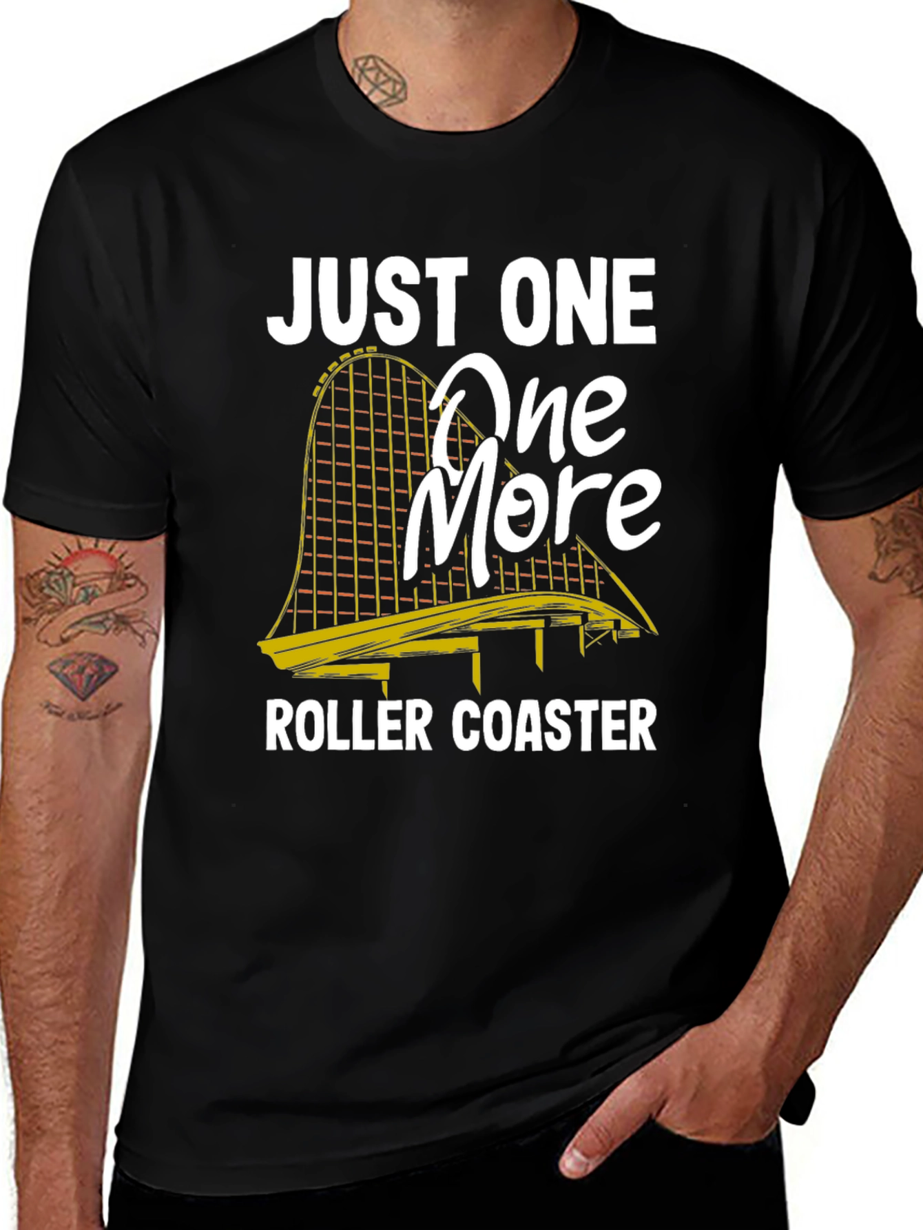 Variant 22 of Just One More Roller Coaster Graphic Tee