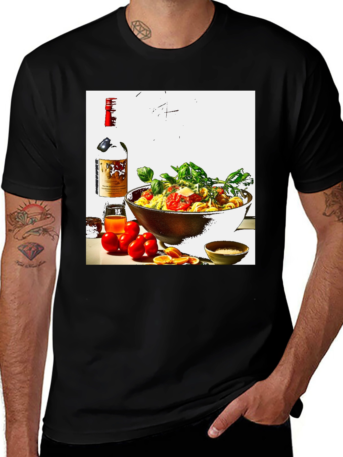 Variant 9 of Pasta Art Graphic Tee