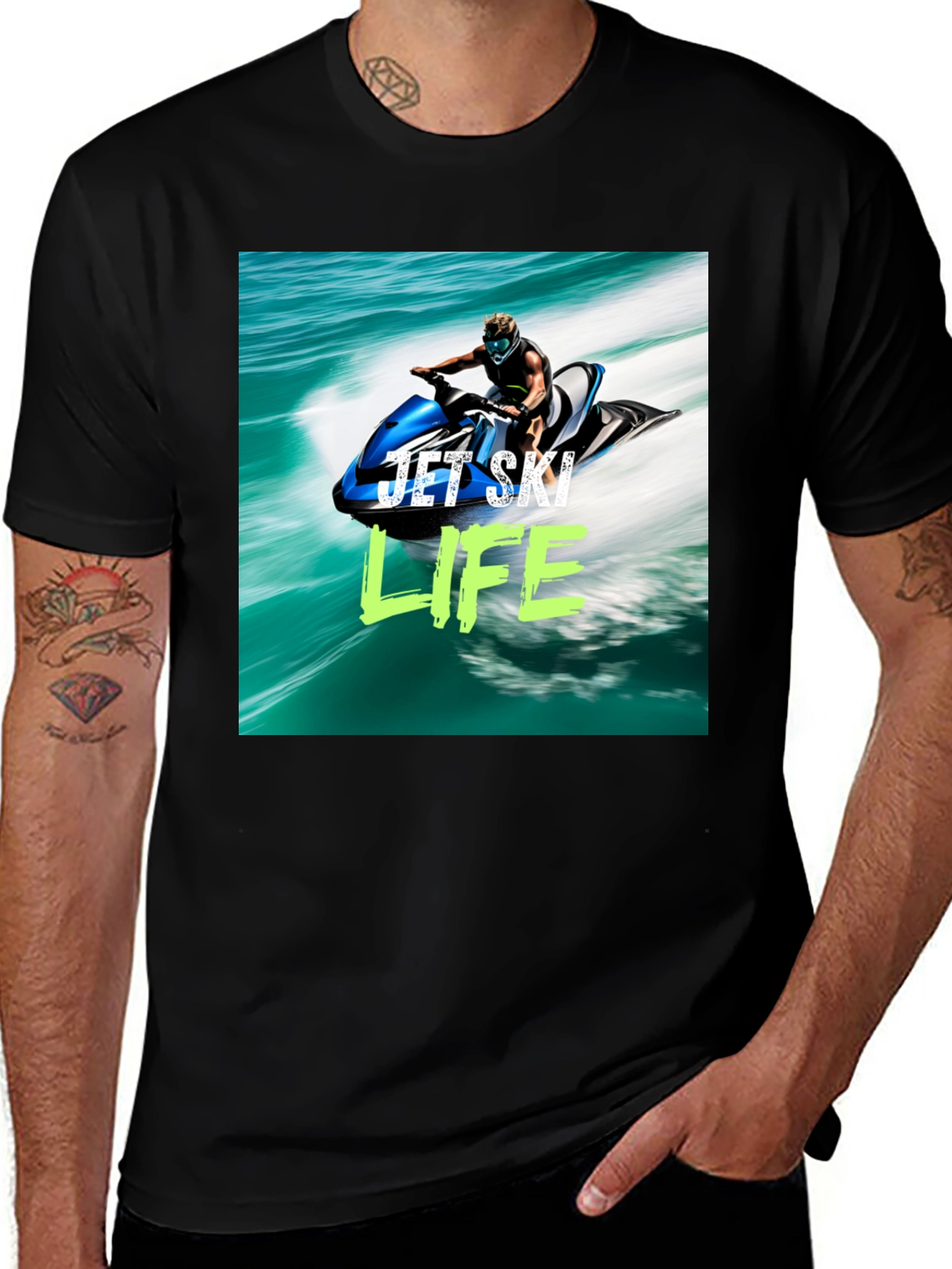 Variant 16 of Jet Ski Life T-Shirt - Water Sport Style