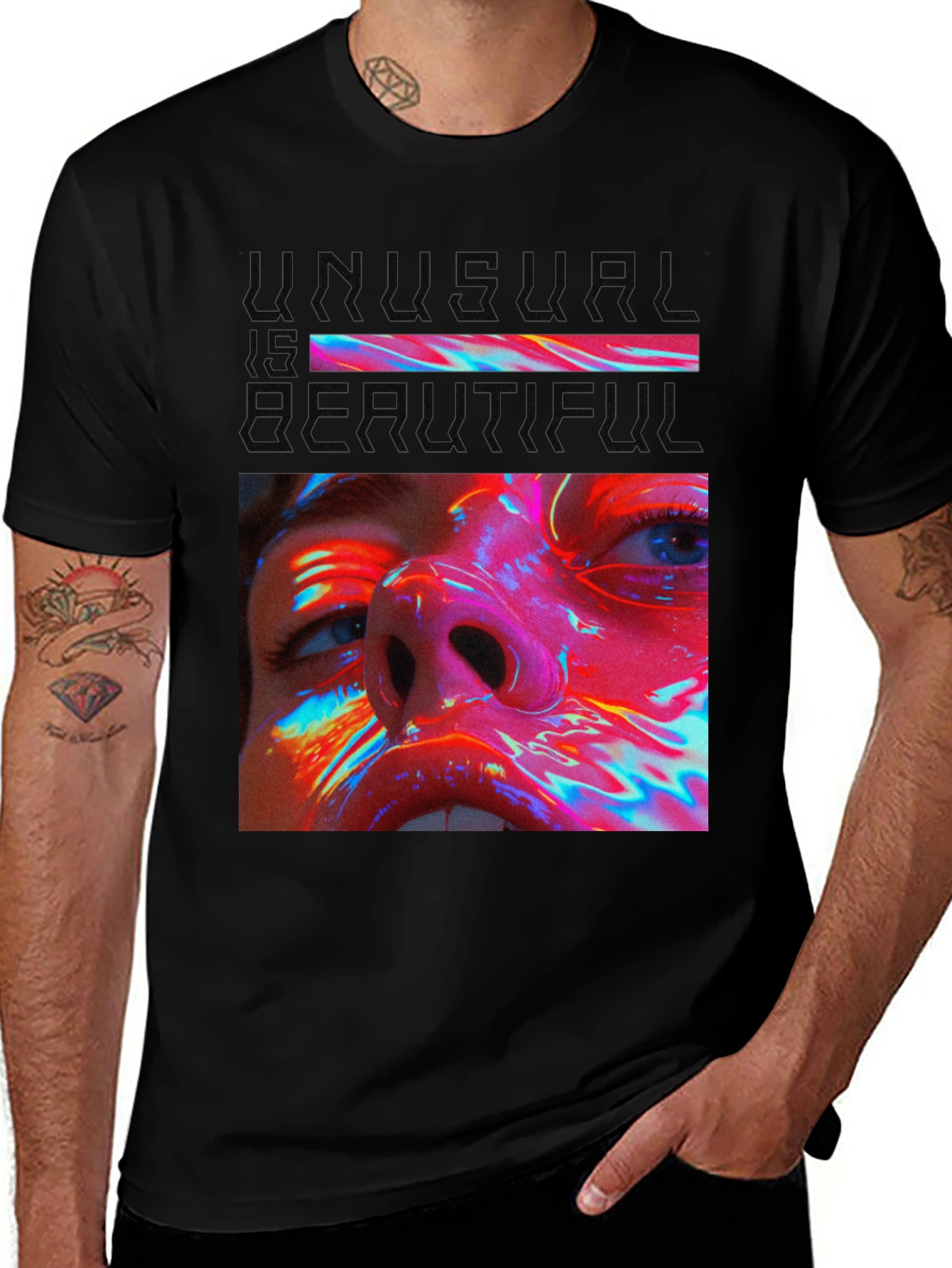 Variant 20 of Unusual is Beautiful Graphic T-Shirt