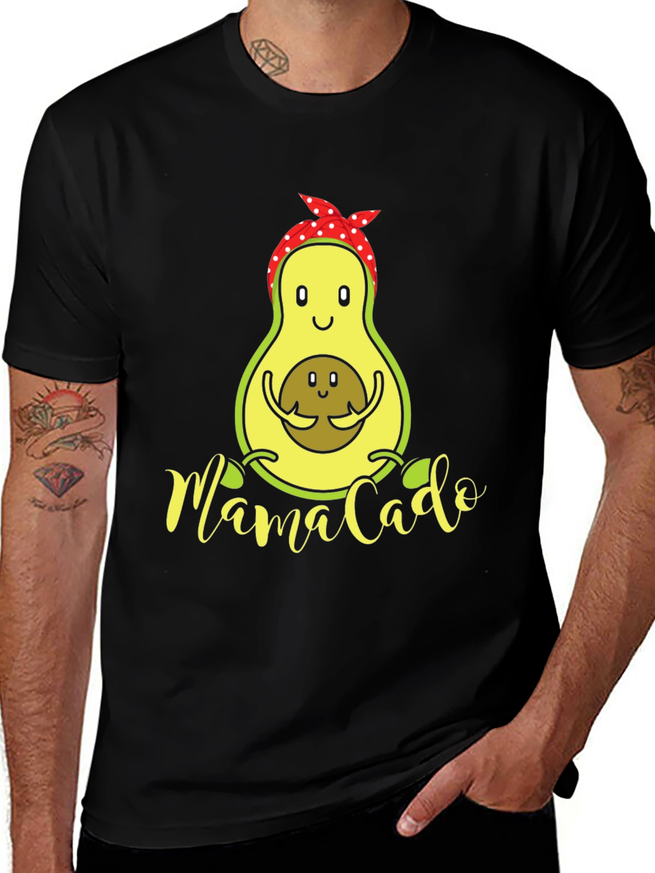 Variant 4 of Mama Cado Avocado T-Shirt - Mother's Day