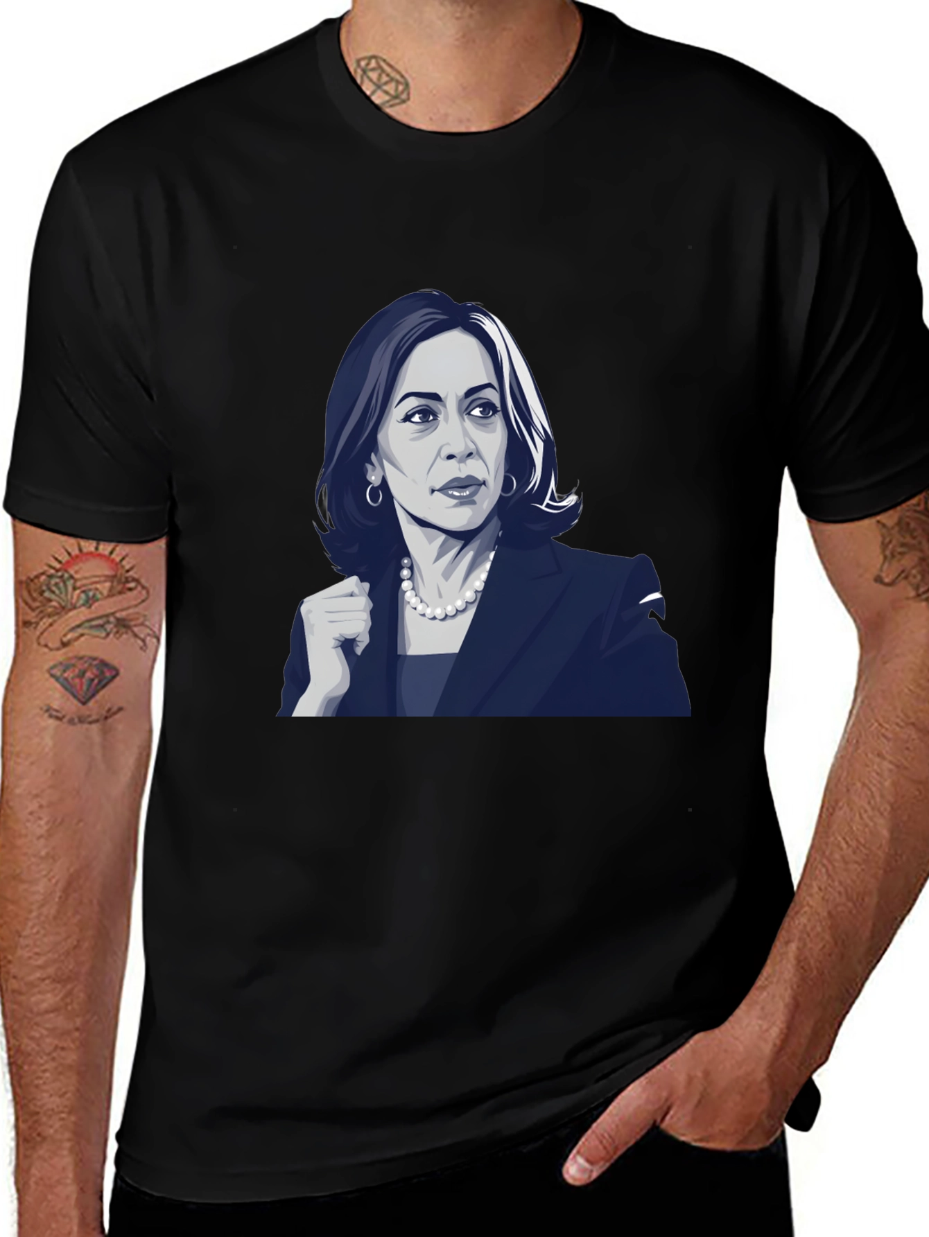 Kamala Harris Portrait Tee - Political Statement Shirt
