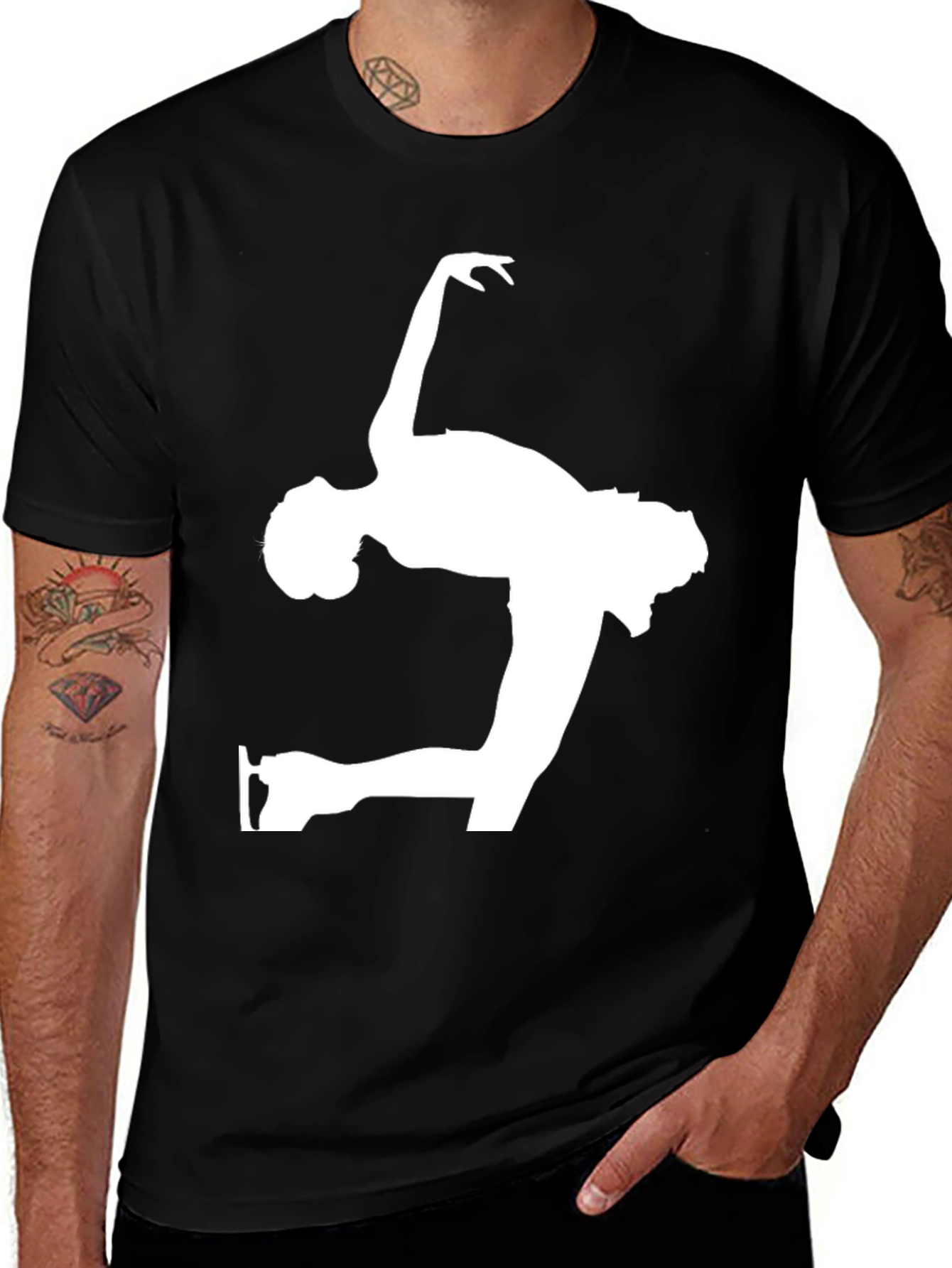 Variant 8 of Figure Skating Silhouette T-Shirt