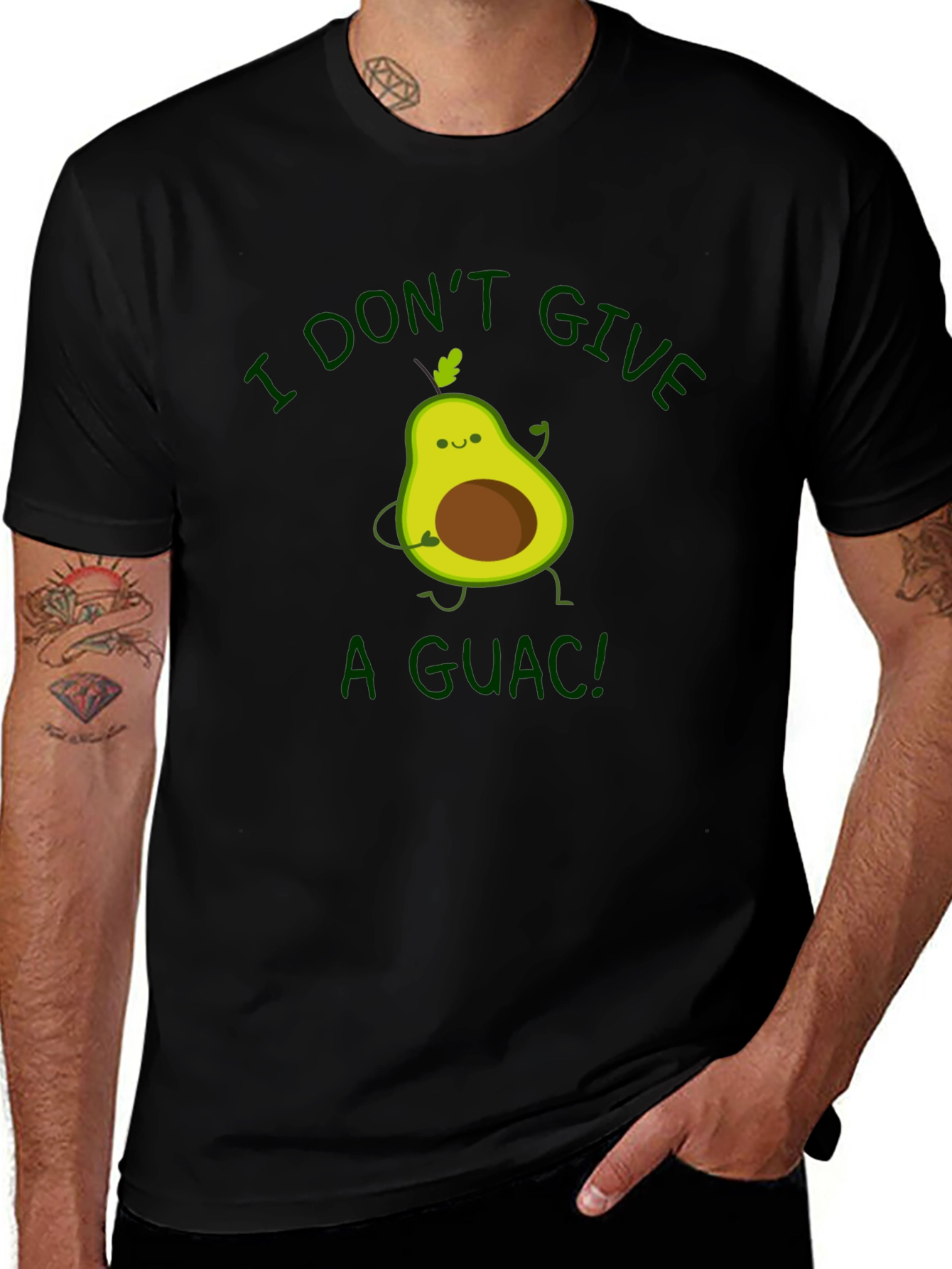 Variant 2 of I Don't Give a Guac! Avocado Graphic T-Shirt