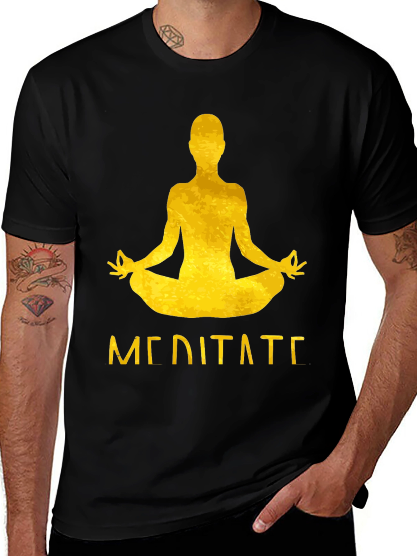 Variant 7 of Meditate T-Shirt Yoga Zen Spiritual Tee