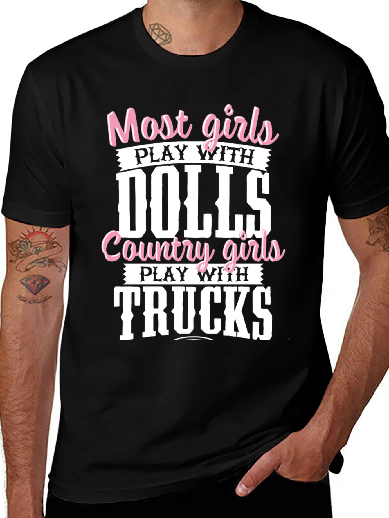 Country Girls Play with Trucks Tee