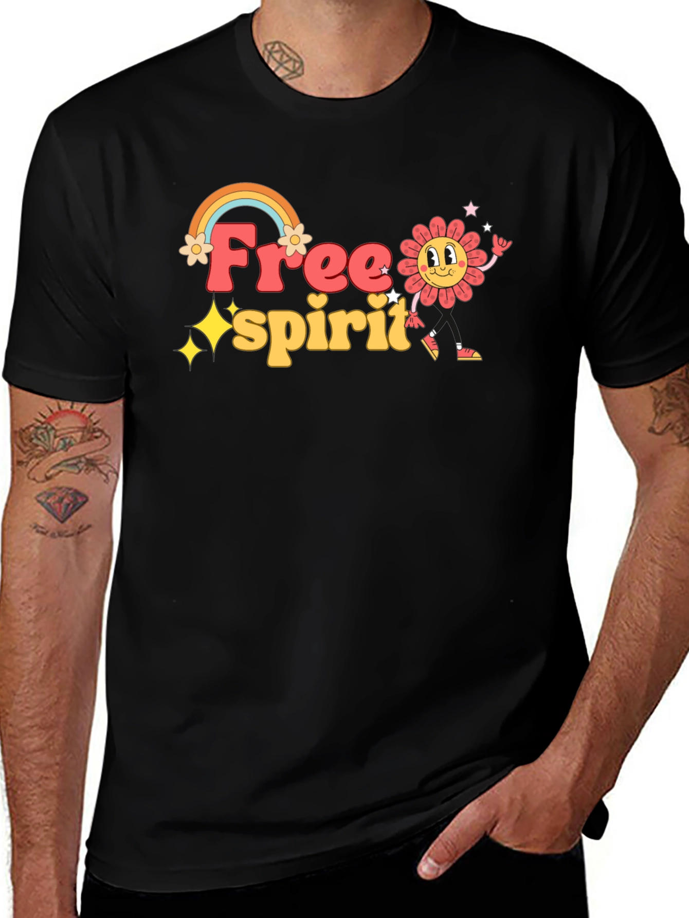 Variant 26 of Retro Free Spirit Graphic Tee
