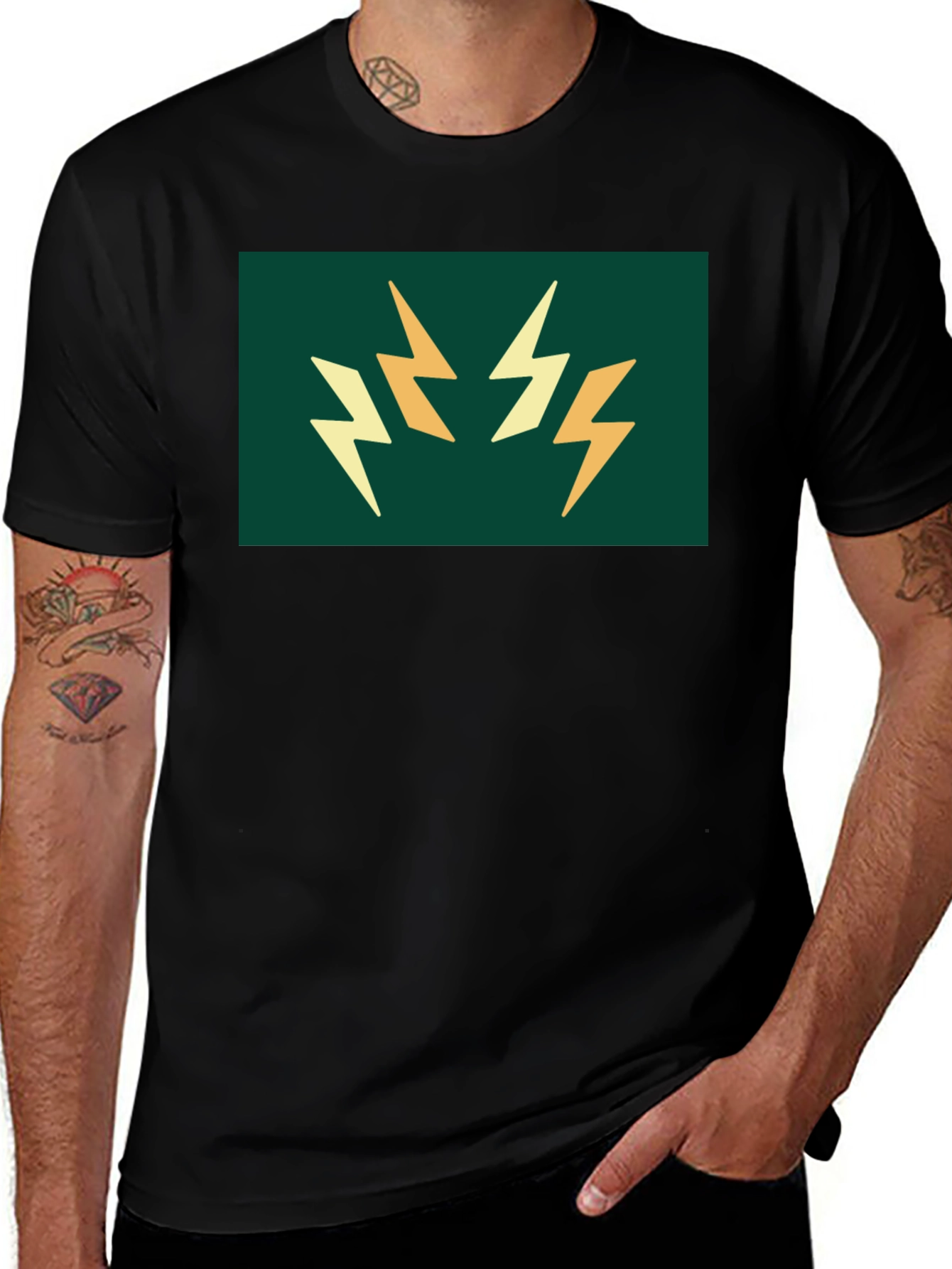 Variant 26 of Lightning Bolt Graphic T-Shirt