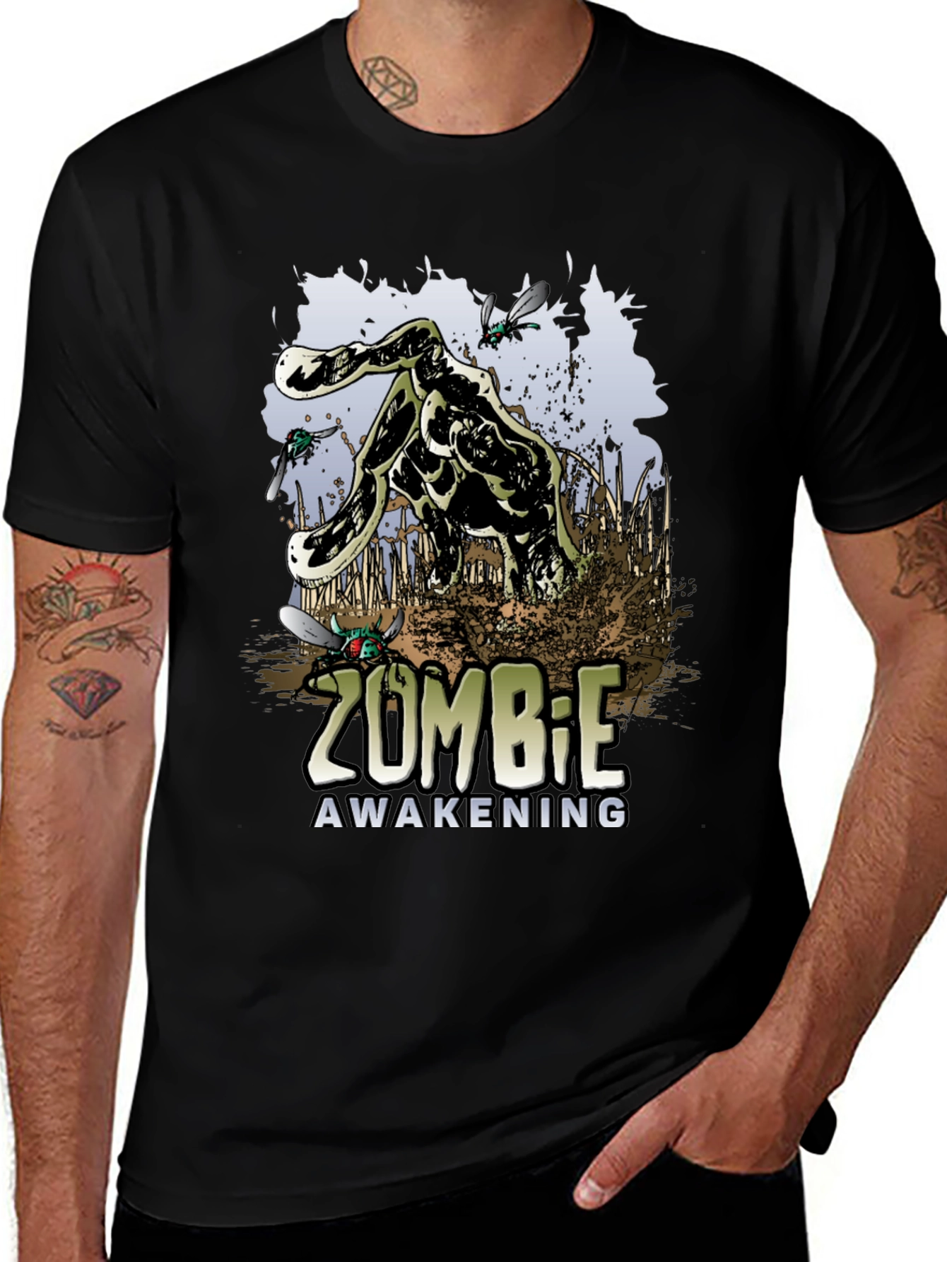 Zombie Awakening Graphic T-Shirt