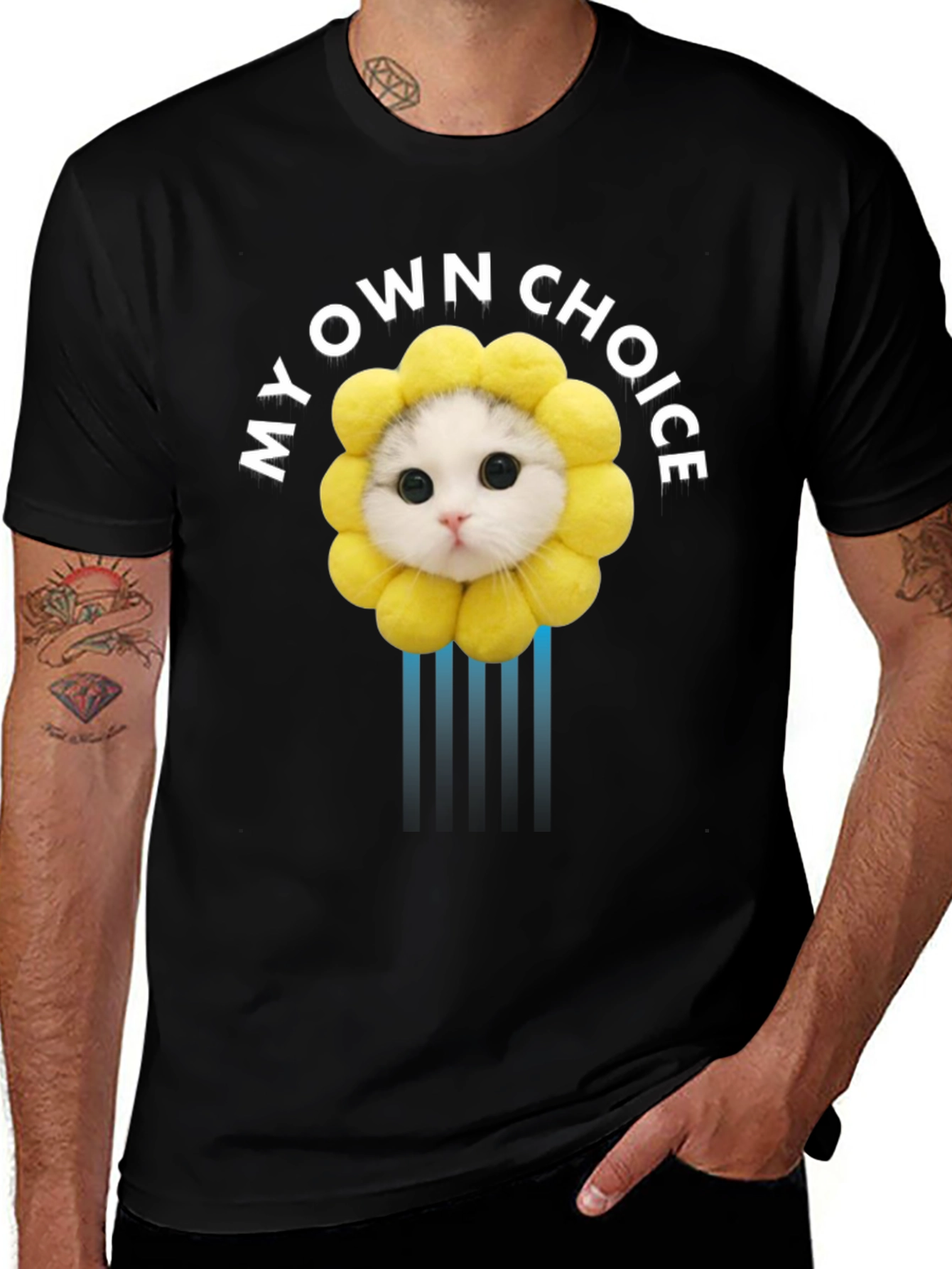 Variant 22 of My Own Choice Cat Sunflower T-Shirt