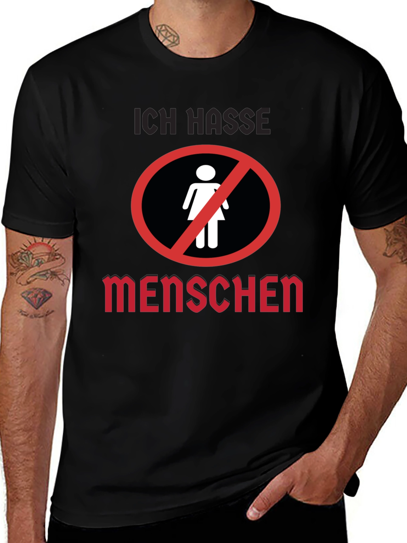 Variant 5 of Ich Hasse Menschen T-Shirt