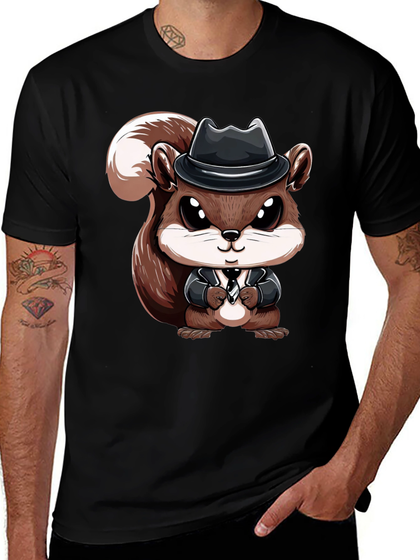 Variant 24 of Squirrel in Suit Graphic Tee