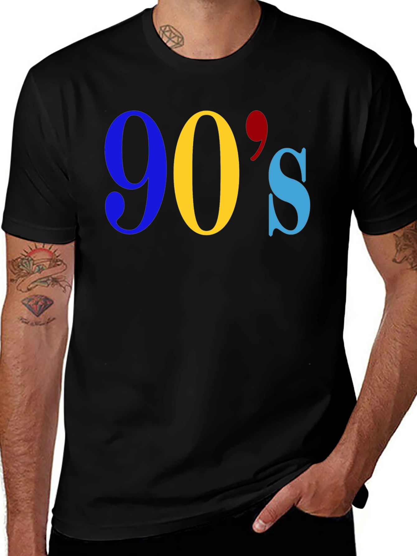 Variant 17 of 90's Graphic Black T-Shirt