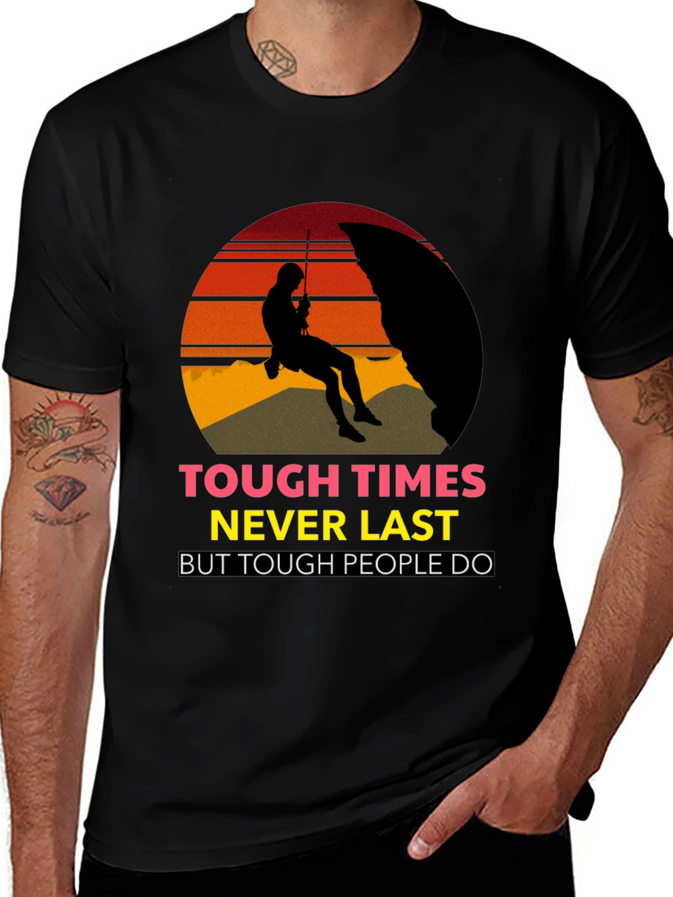Variant 18 of Tough Times Climbing T-Shirt