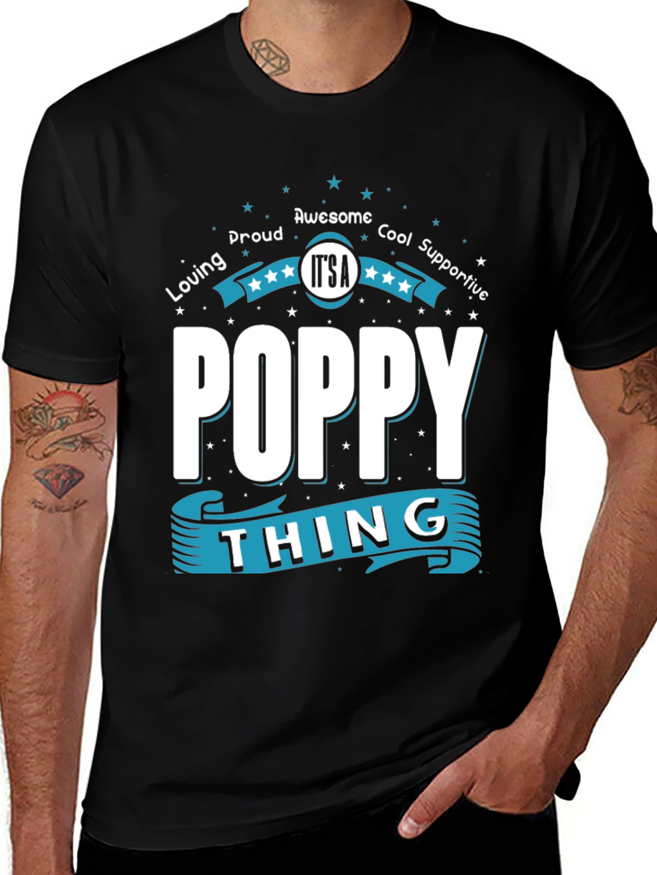 It's A Poppy Thing T-Shirt - Black