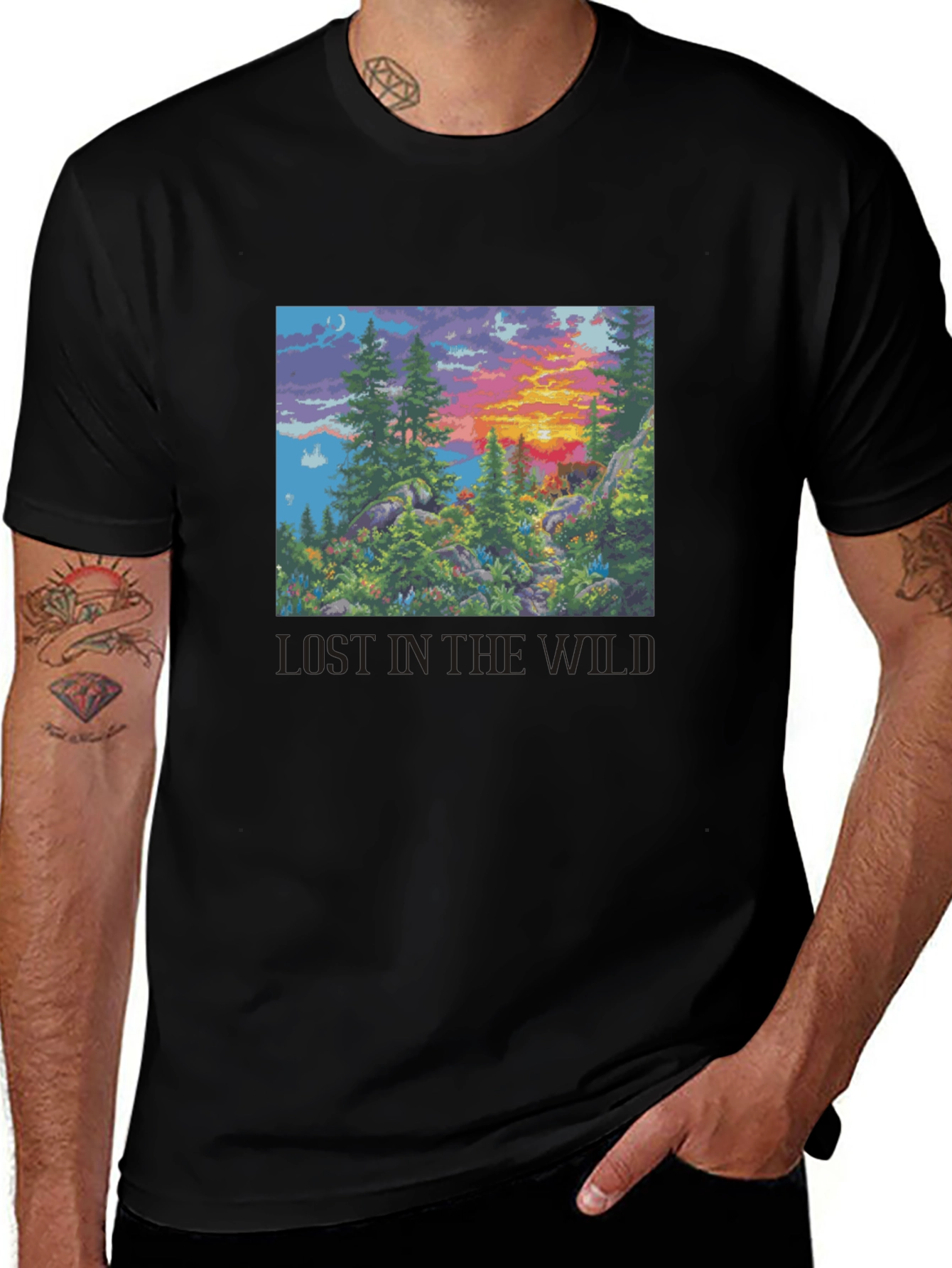 Variant 20 of Lost in the Wild Graphic T-Shirt