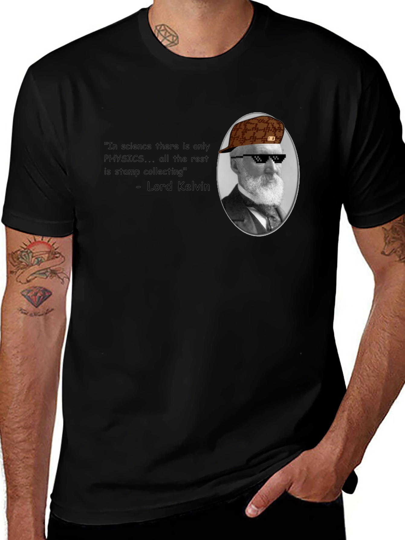 Variant 8 of Physics Quote Graphic Tee - Lord Kelvin
