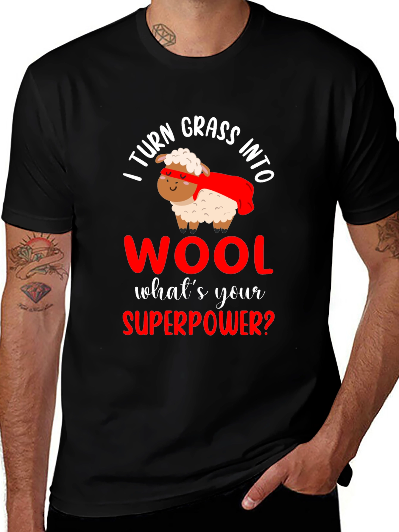 Variant 4 of I Turn Grass Into Wool T-Shirt