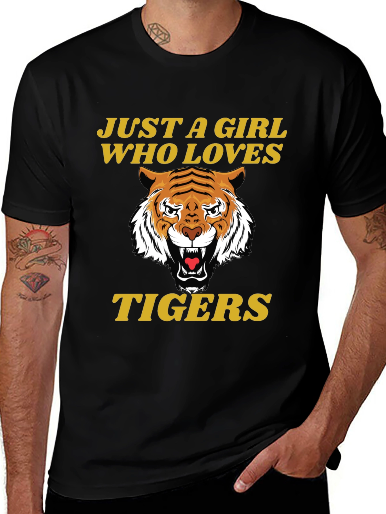 Variant 30 of Just A Girl Who Loves Tigers T-Shirt