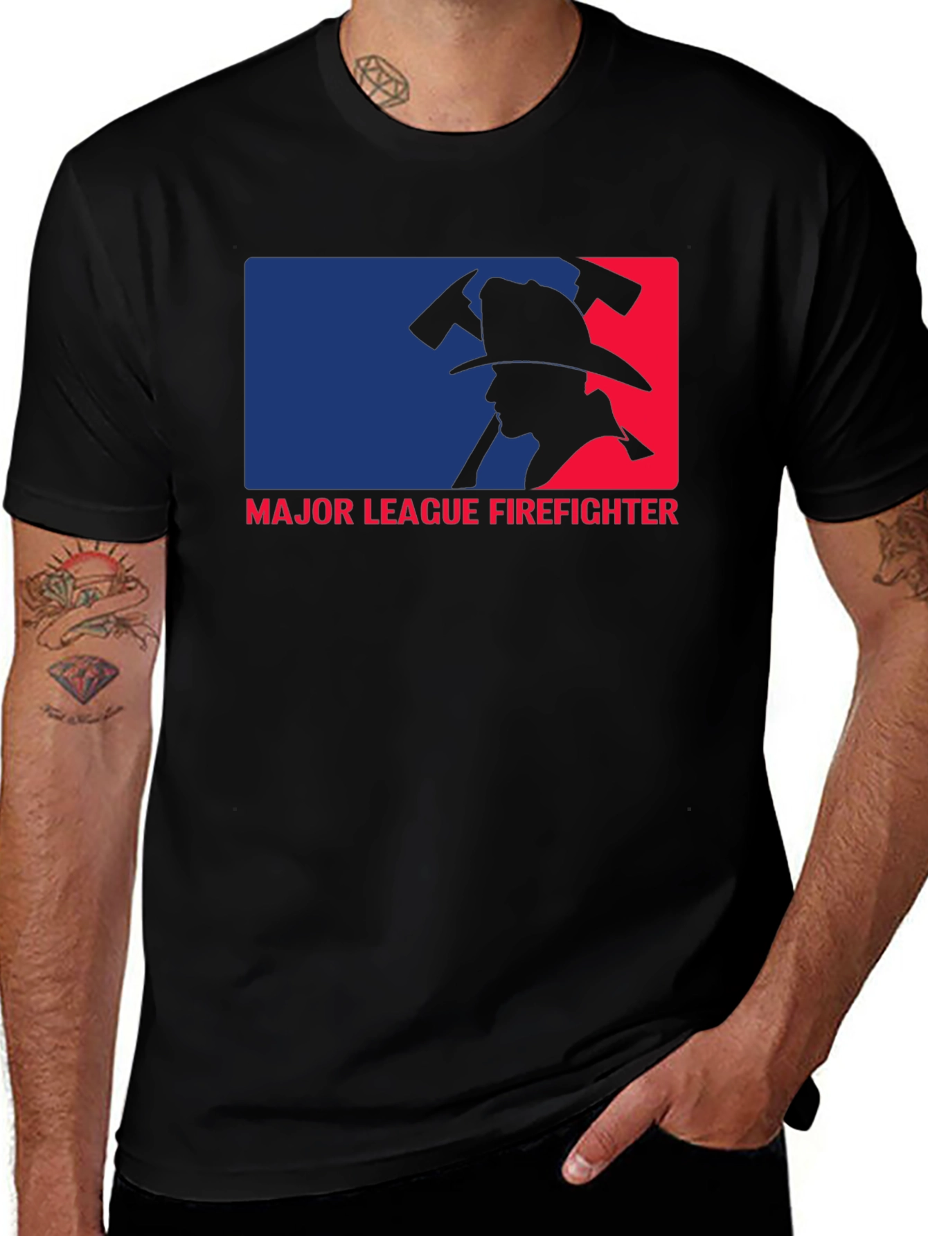 Variant 4 of Major League Firefighter Graphic T-Shirt