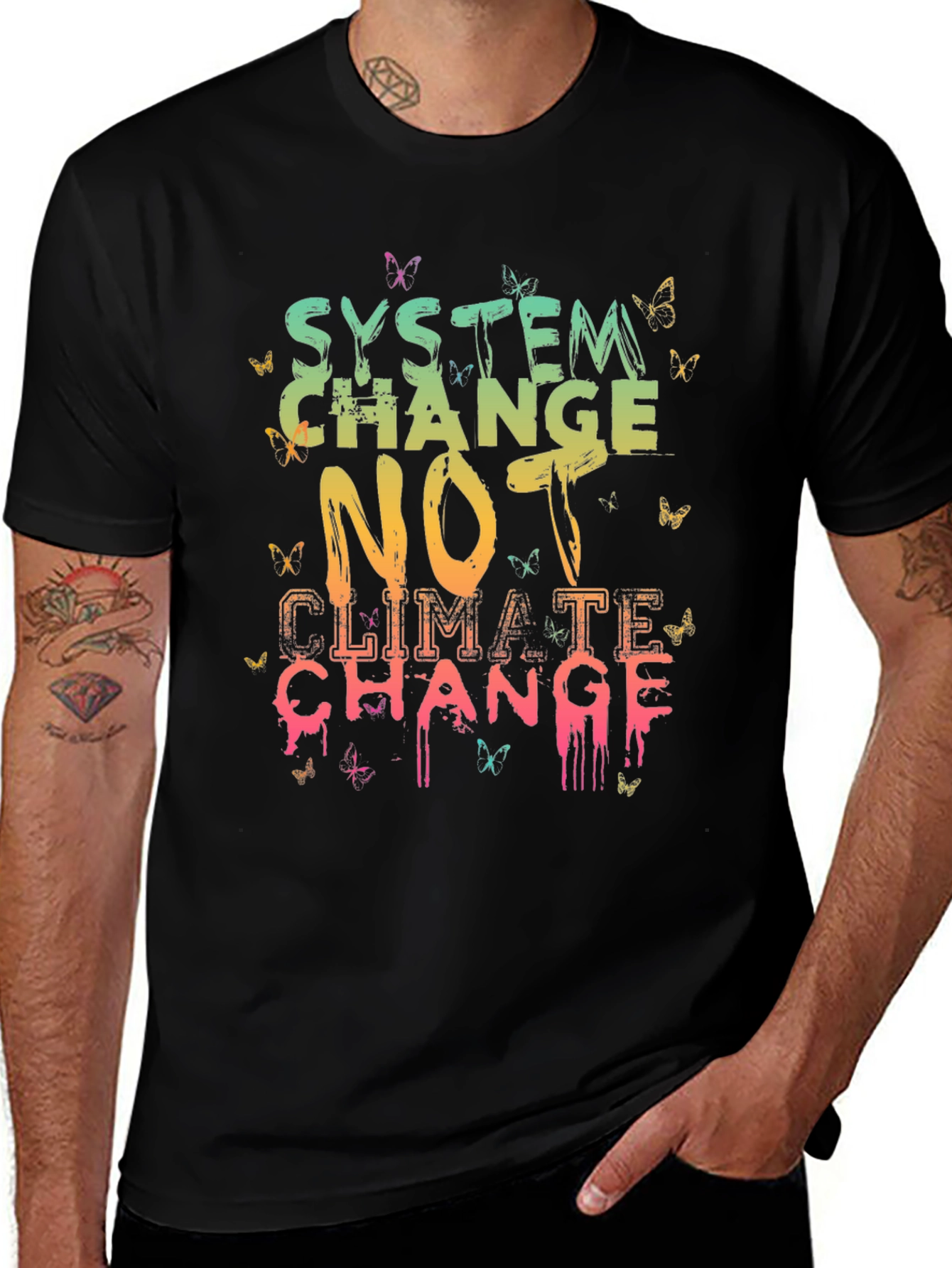 Variant 16 of System Change Tee - Climate Activism Shirt