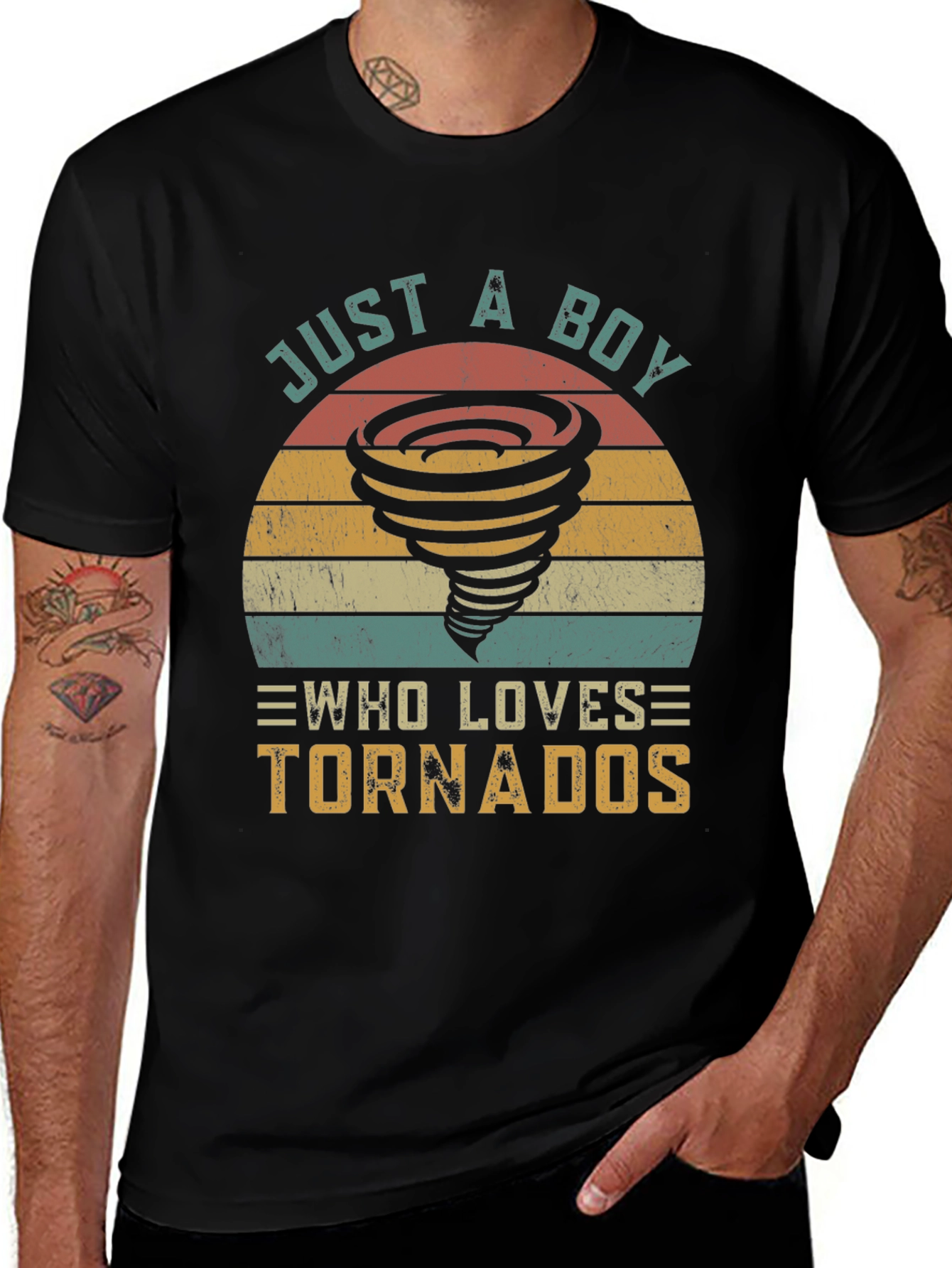 Variant 29 of Just a Boy Who Loves Tornados T-Shirt