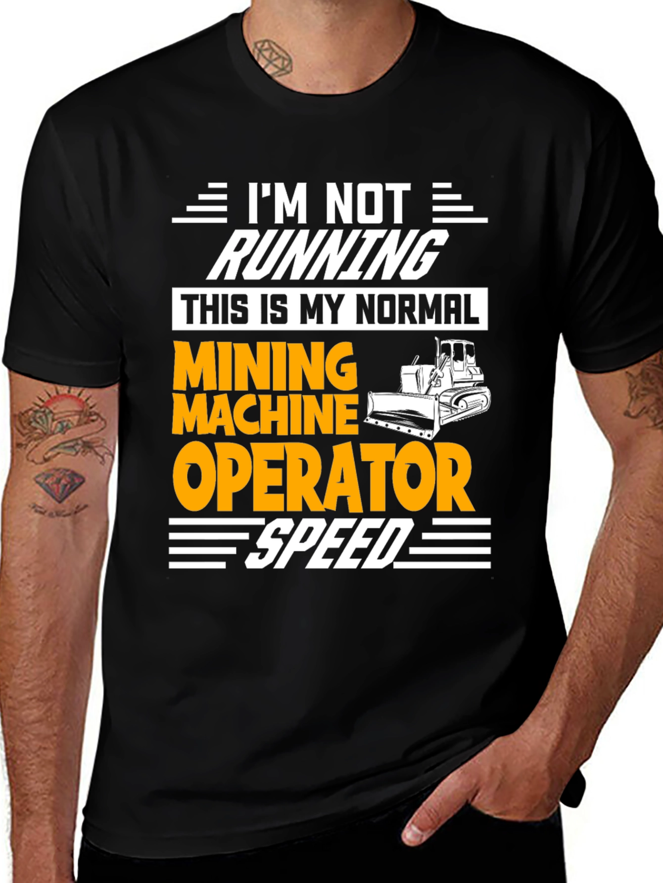 Variant 10 of Mining Machine Operator T-Shirt - Normal Speed Funny Tee