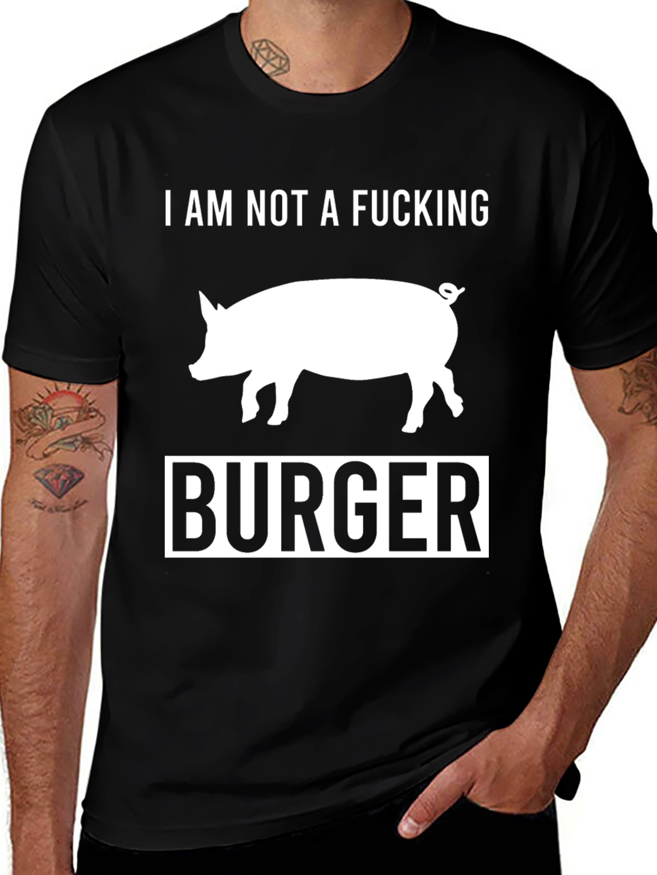 Variant 4 of I Am Not a F*cking Burger Pig T-Shirt