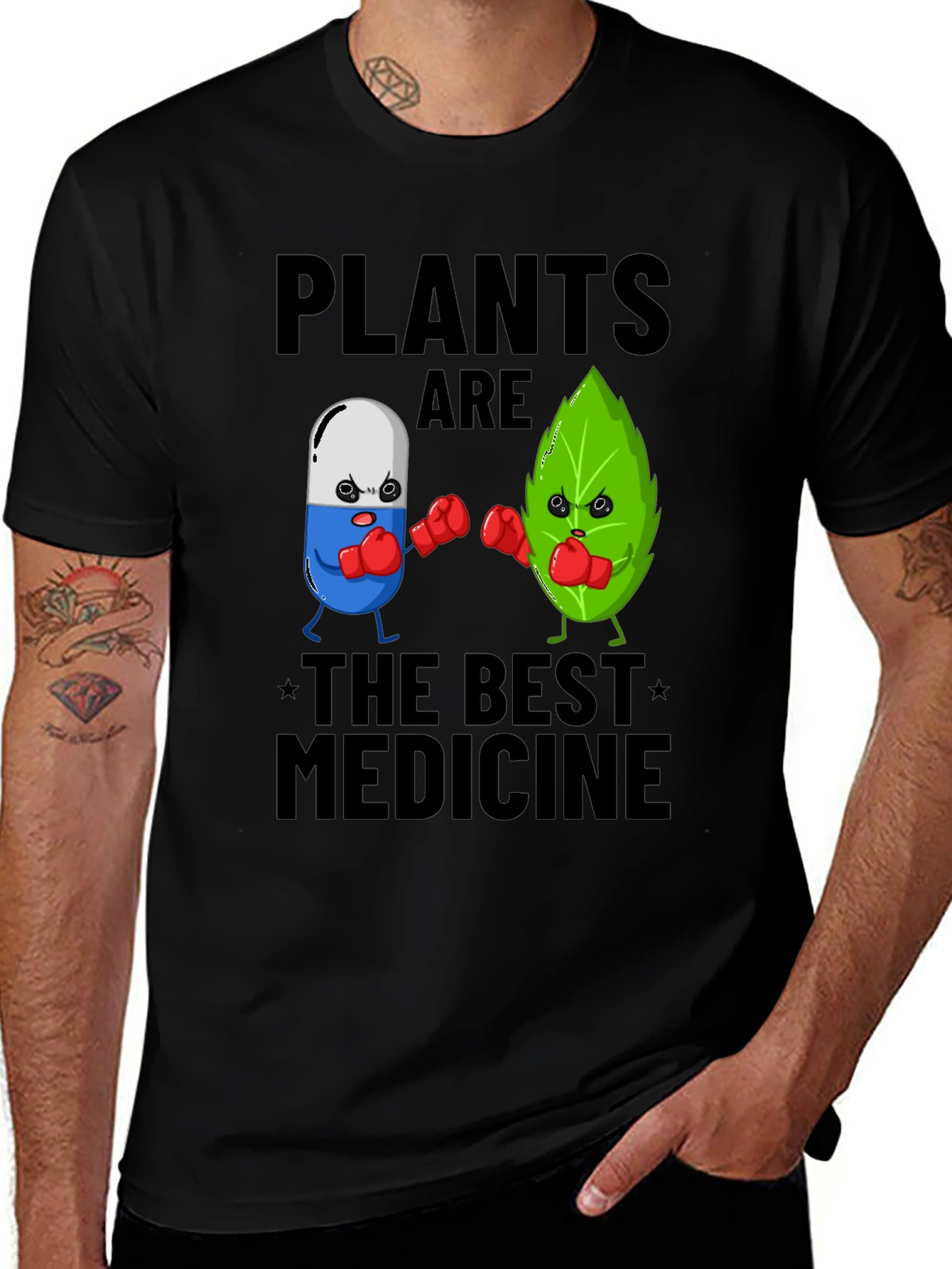 Variant 23 of Plants are the Best Medicine Graphic Tee