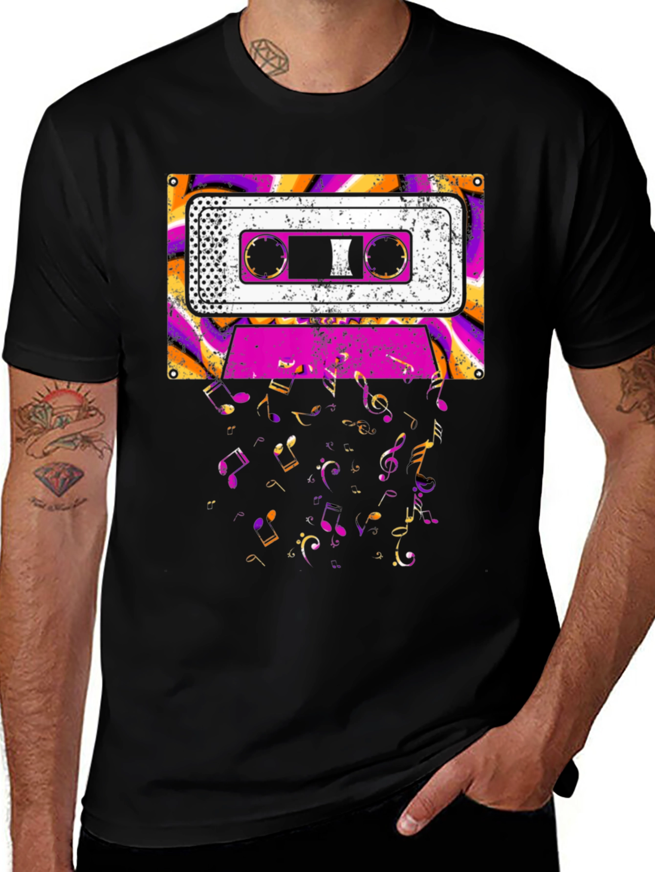 Variant 8 of Retro Cassette Tape Music Lover T-Shirt