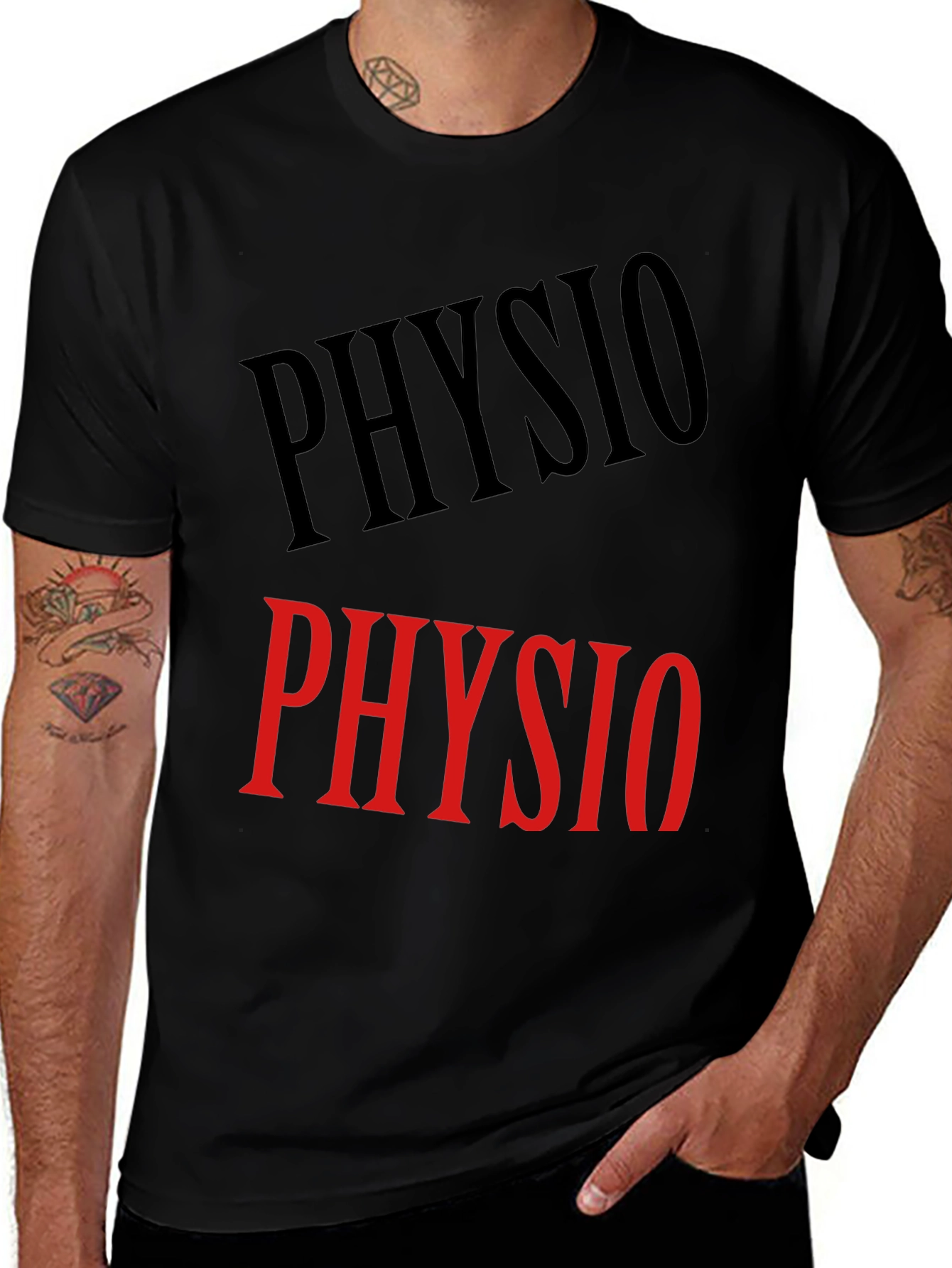 Variant 10 of Physio Graphic Tee - Black