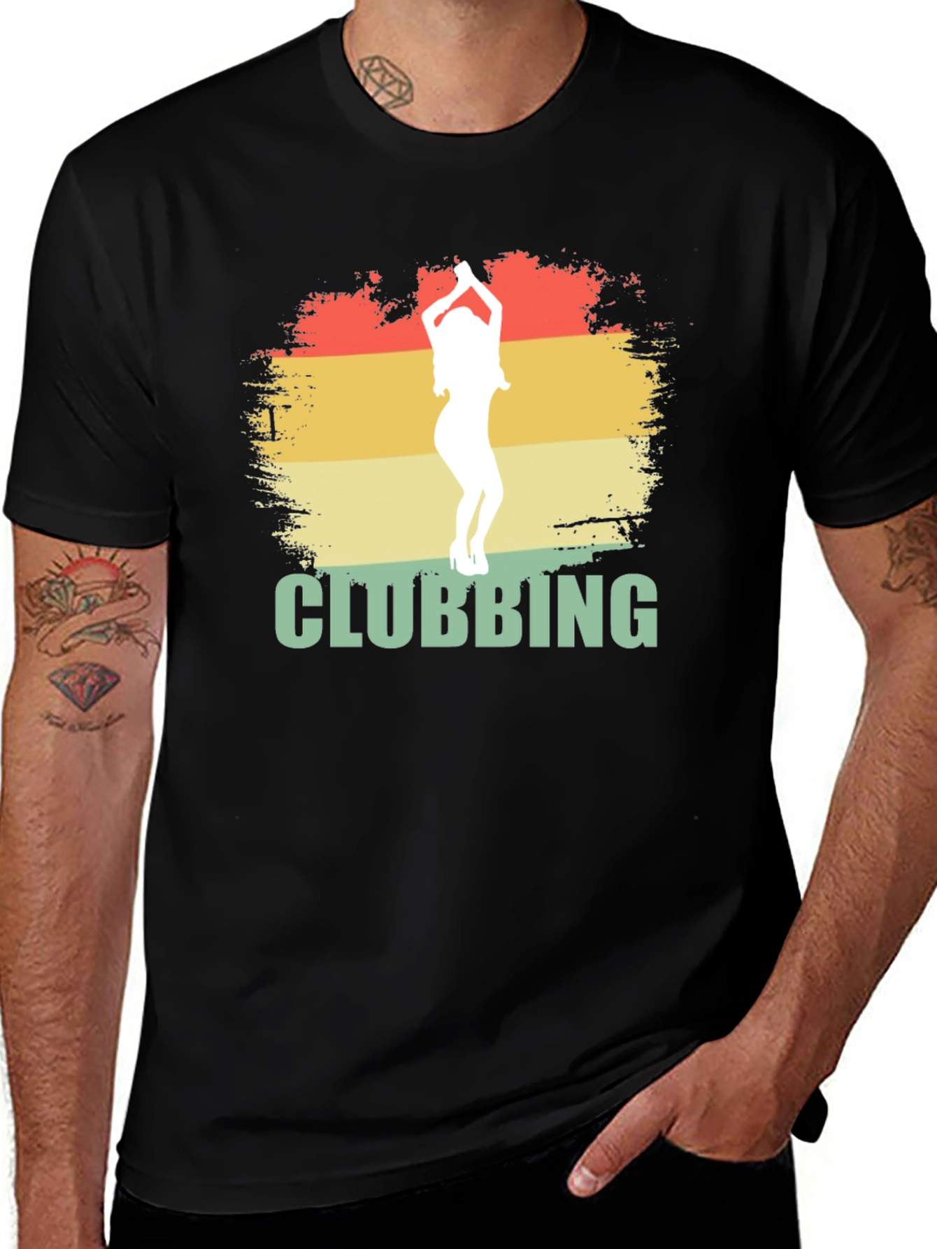 Variant 29 of Retro Clubbing Graphic Tee - Cool Party Shirt