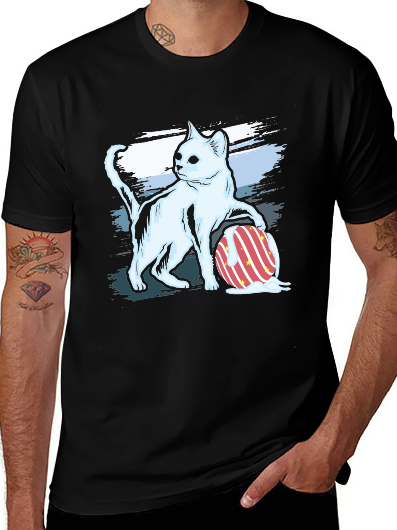 Variant 21 of Melting Easter Egg Cat T-Shirt