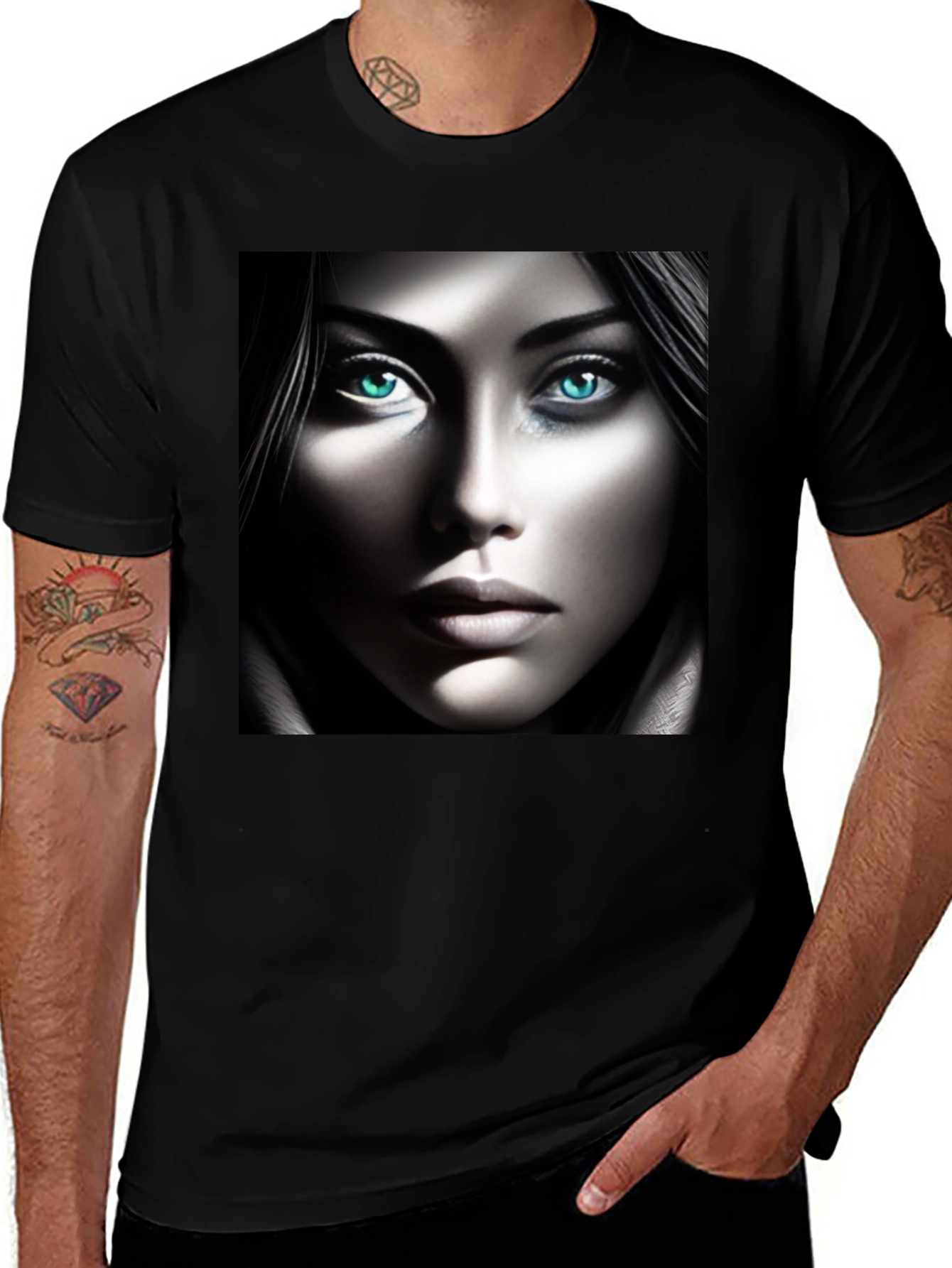 Variant 9 of Mystic Gaze Graphic Tee - Bold & Striking