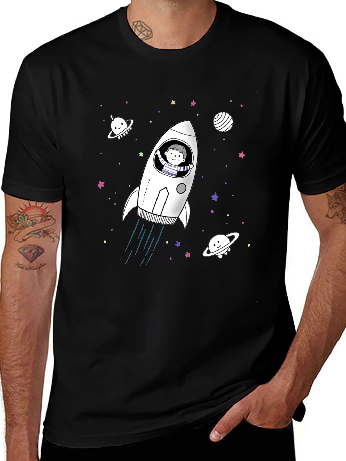 Space Rocket T-Shirt - Fun, Unique Design