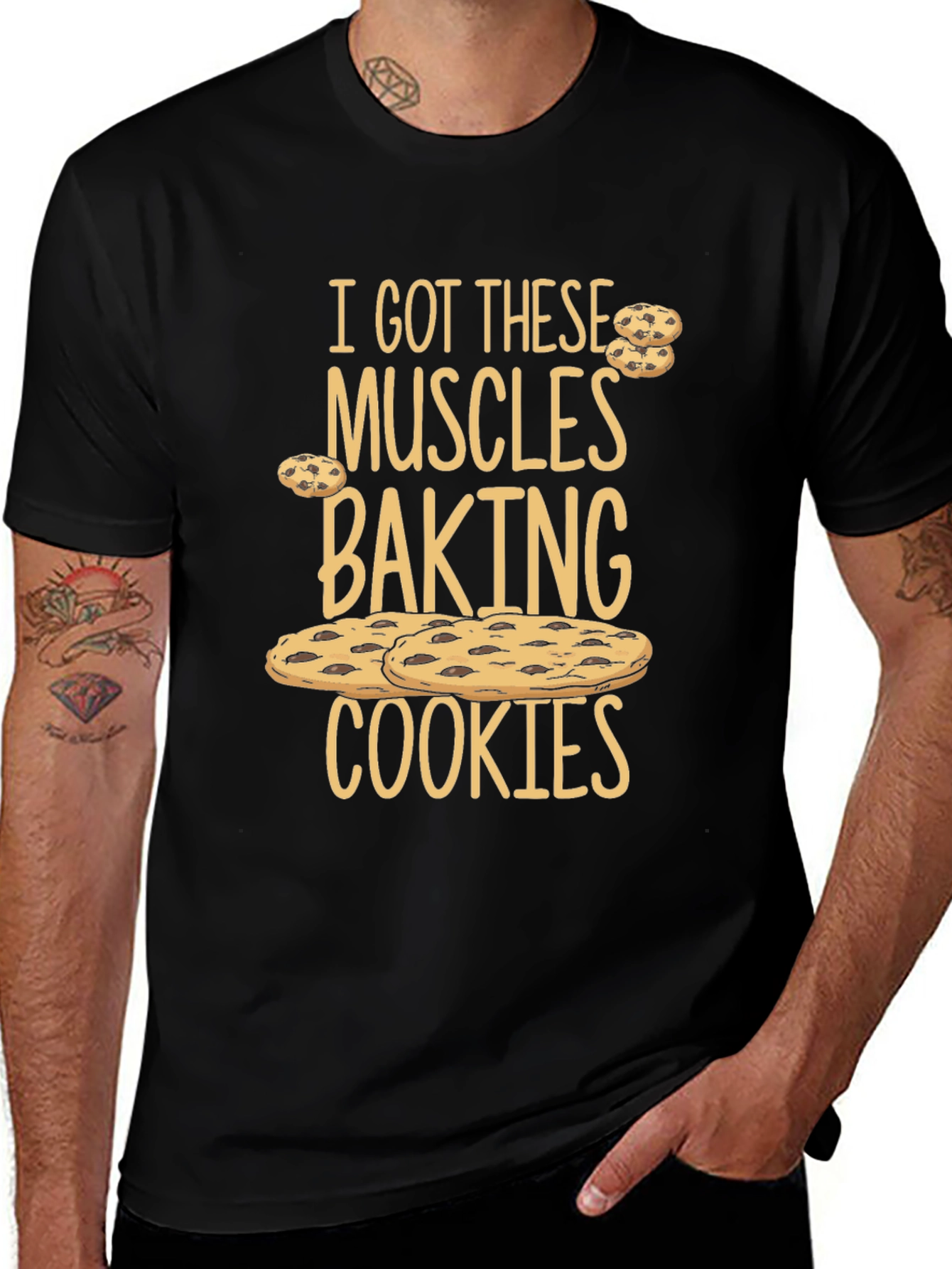Variant 9 of Funny Baking Cookies Muscle T-Shirt