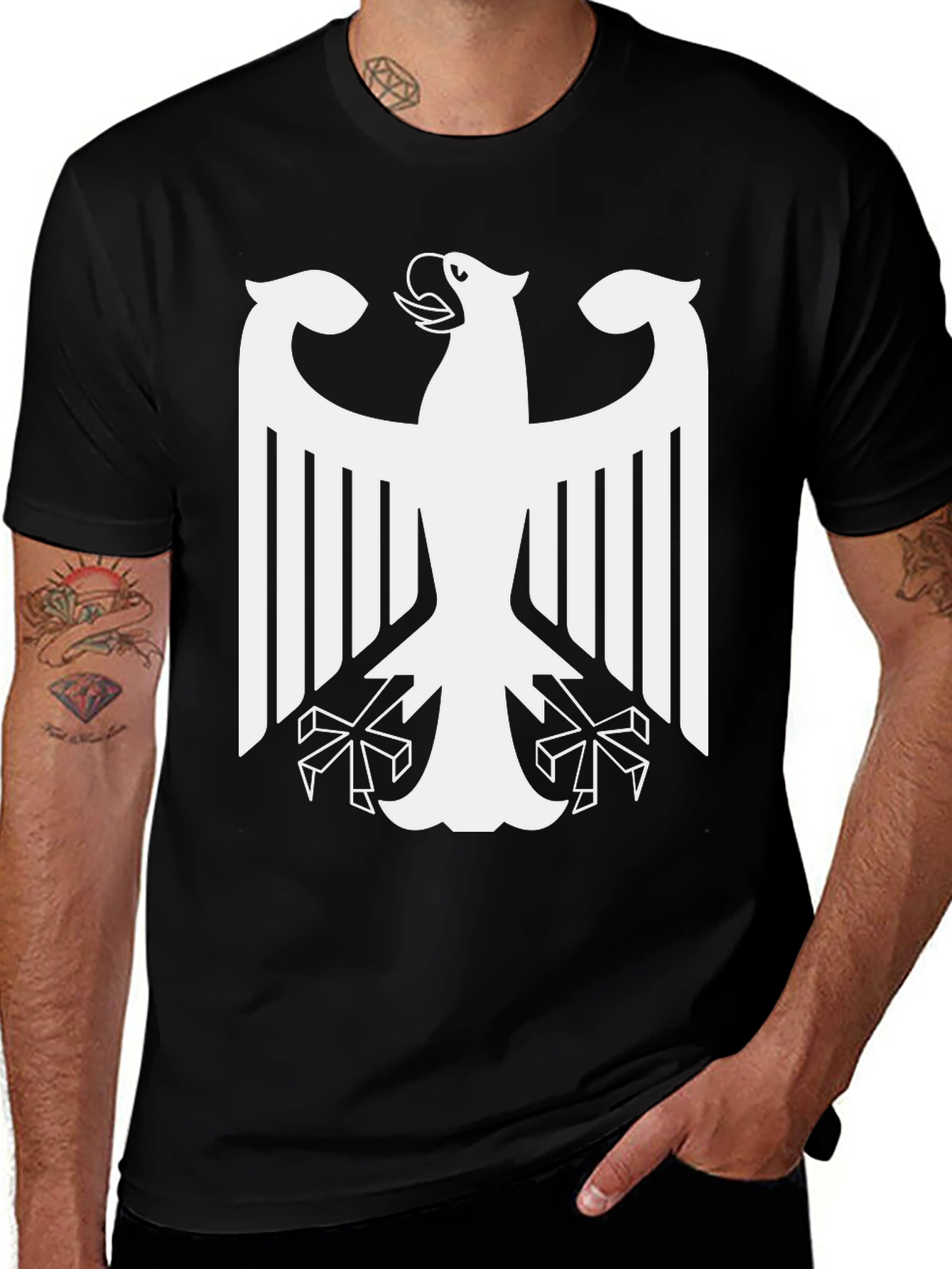 German Eagle Black T-Shirt