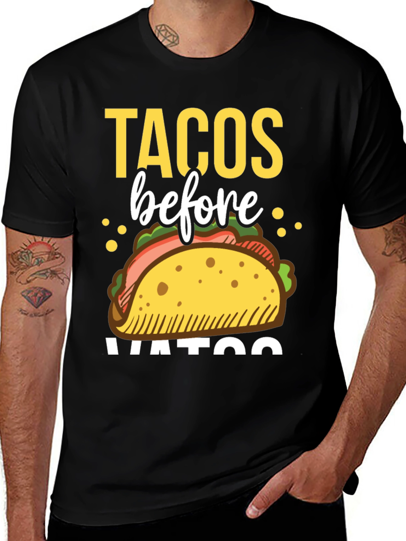 Variant 10 of Tacos Before Vatos Graphic Tee