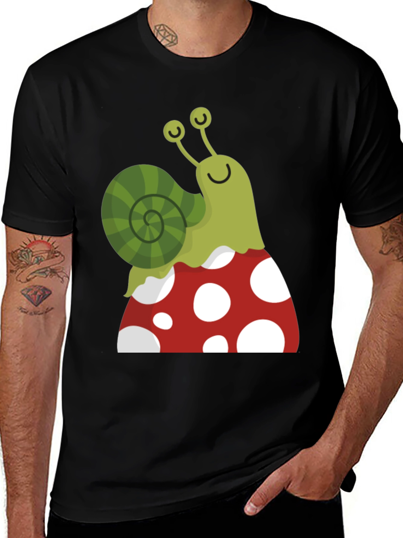 Variant 25 of Snail on Mushroom Graphic Tee