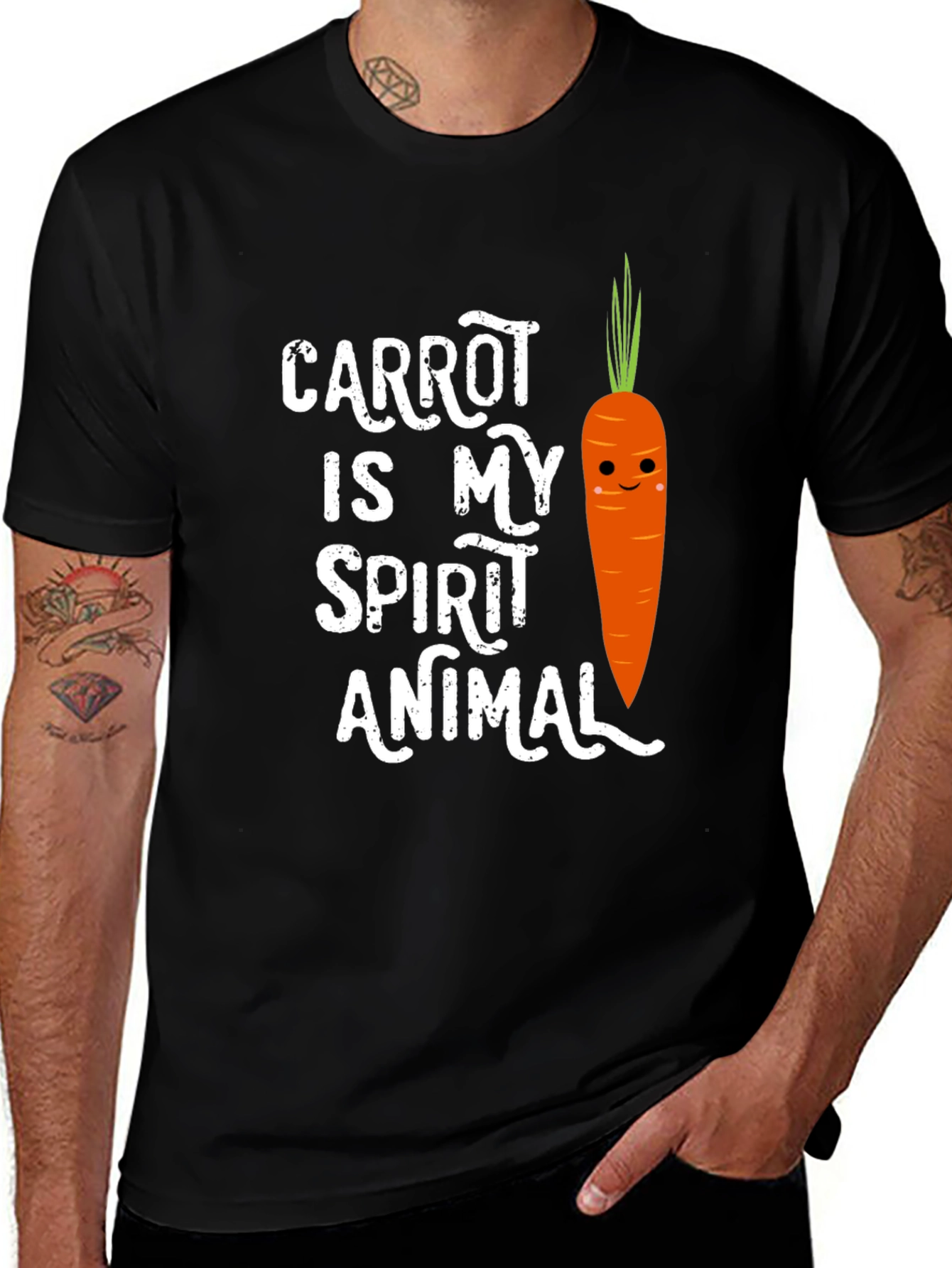 Variant 5 of Carrot Spirit Animal Novelty Graphic T-Shirt