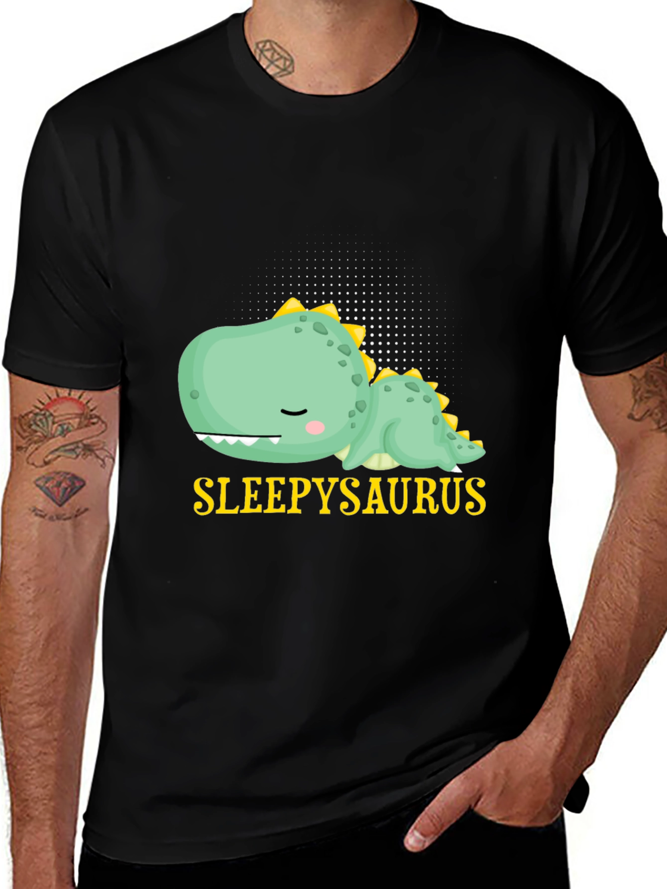 Variant 30 of Sleepysaurus T-Shirt - Cute Dinosaur Tee