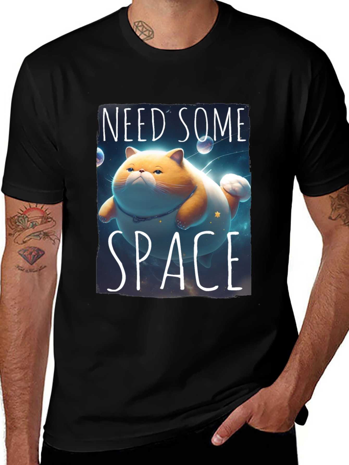 Variant 19 of Need Some Space Funny Cat T-Shirt