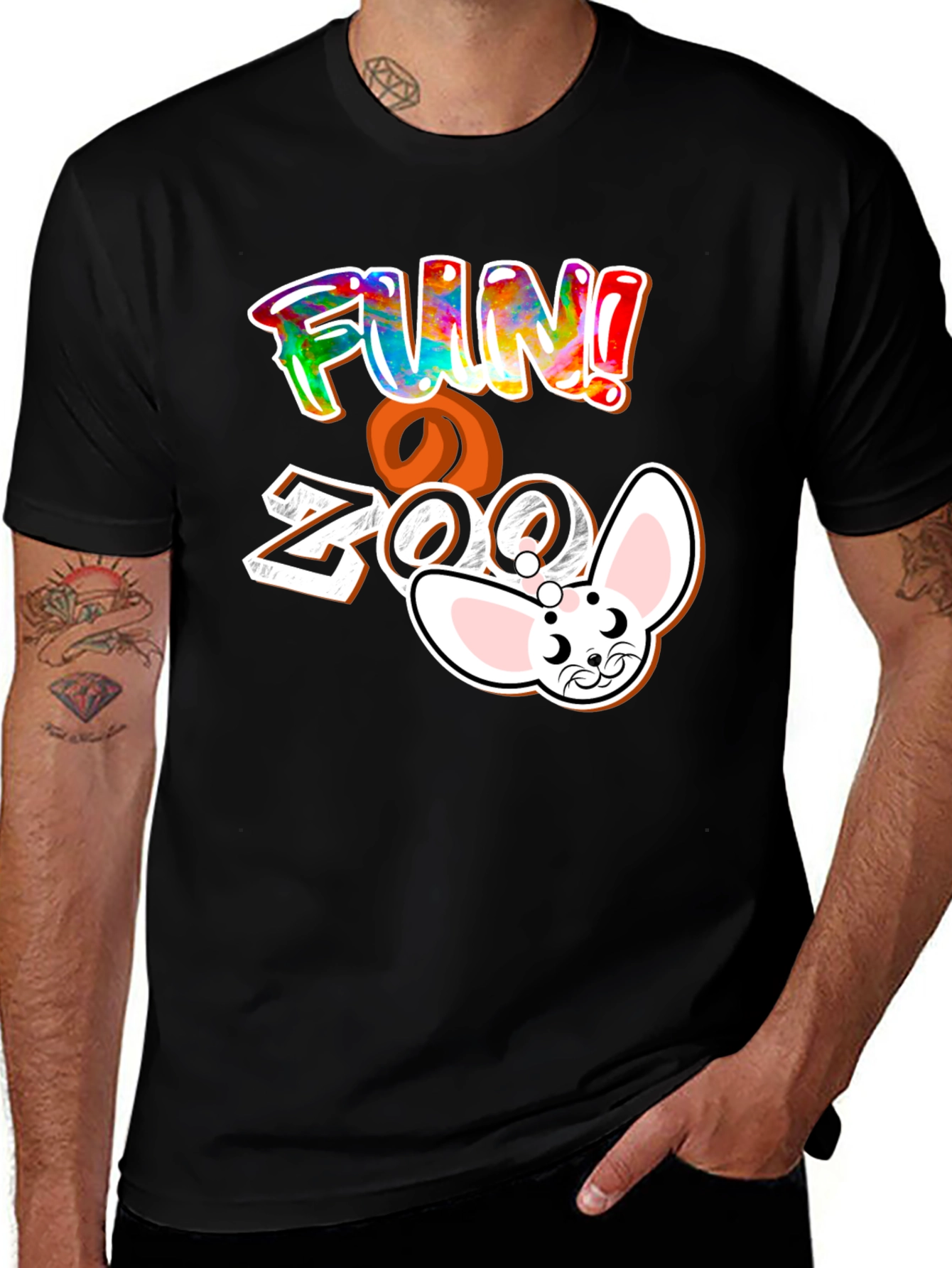 Fun Zoo Graphic Tee - Playful Animal Design