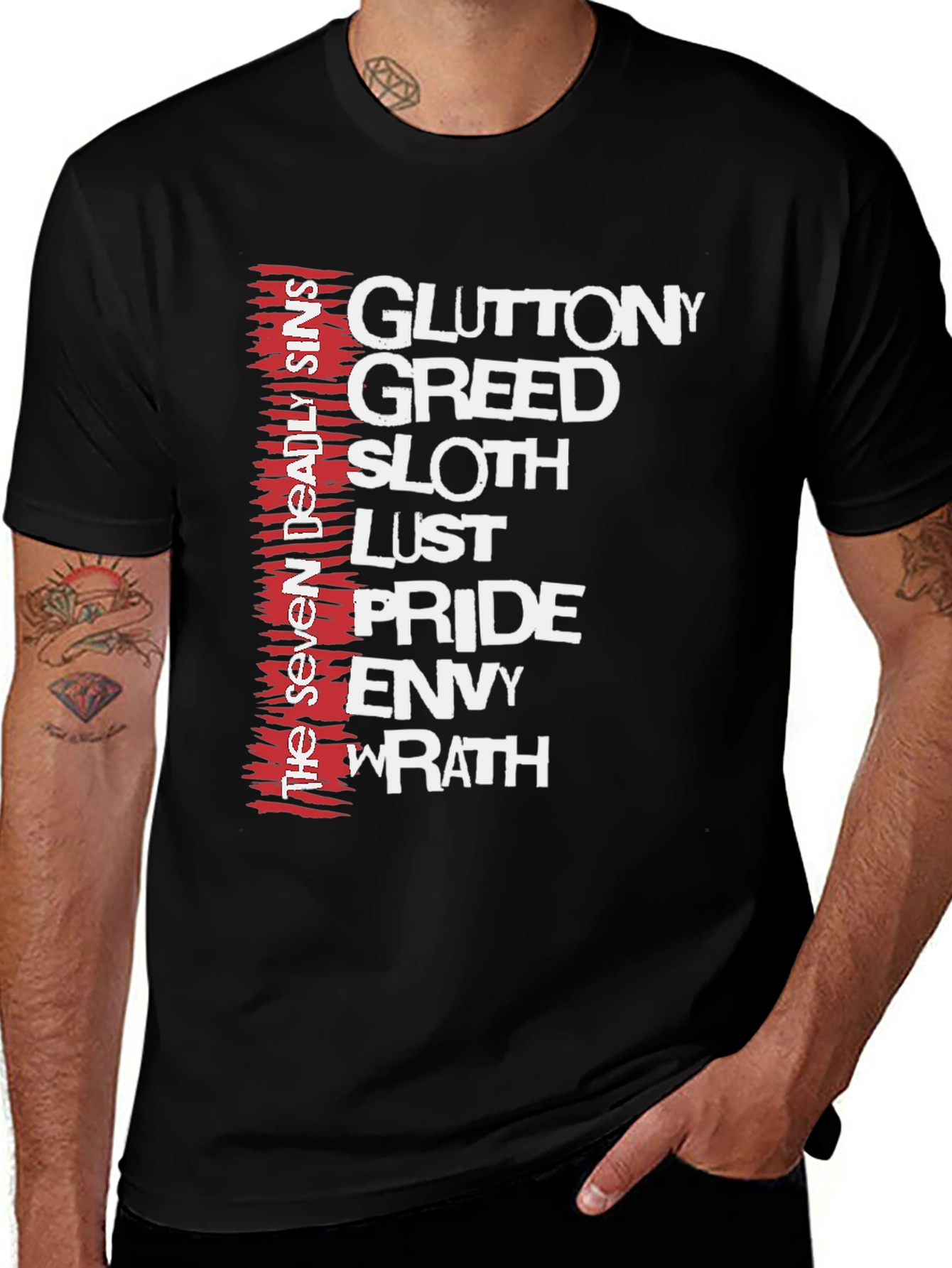 Variant 30 of Seven Deadly Sins Graphic T-Shirt - Menswear