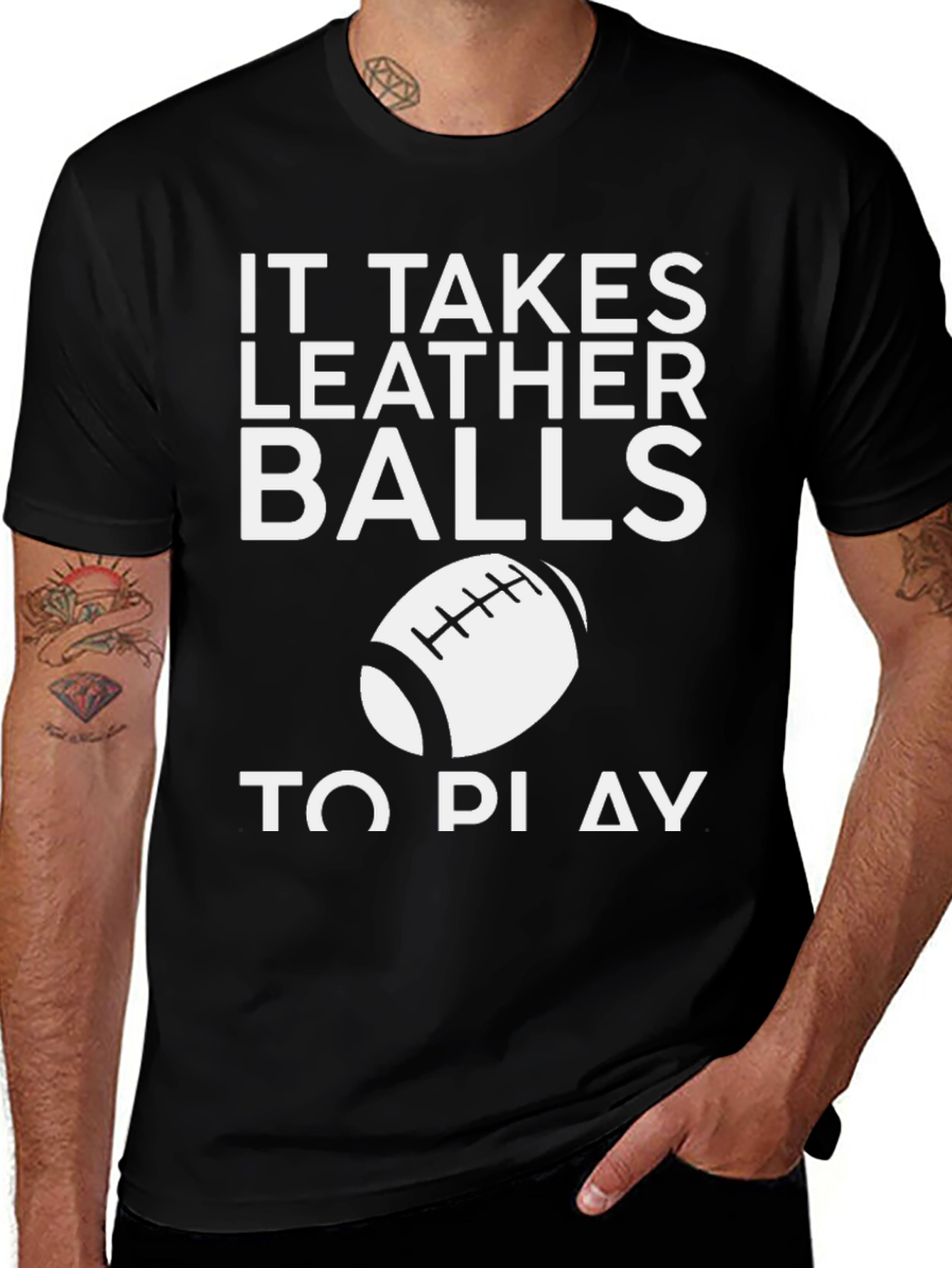 Variant 8 of Leather Balls to Play Graphic T-Shirt