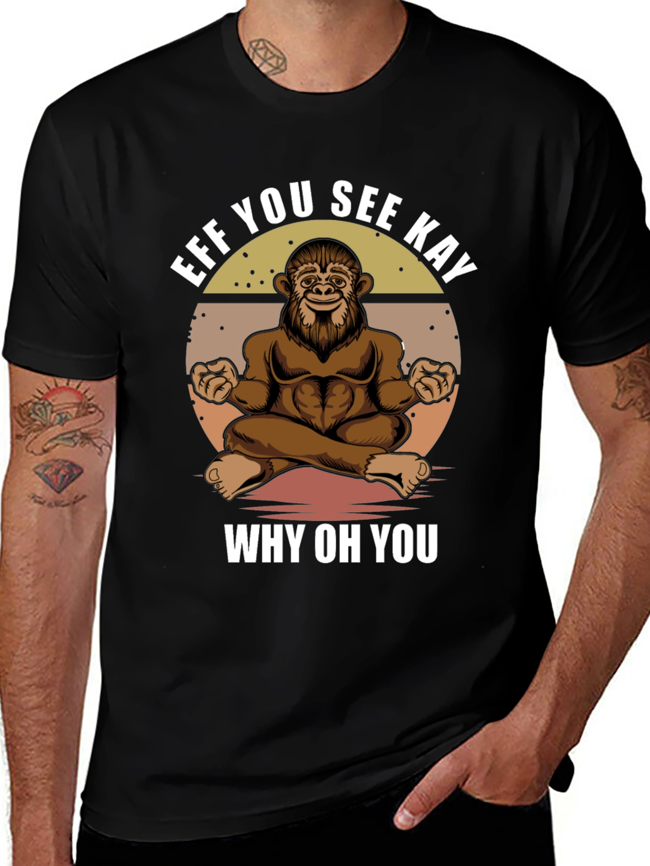 Funny Bigfoot T-Shirt - Eff You See Kay, Why Oh You