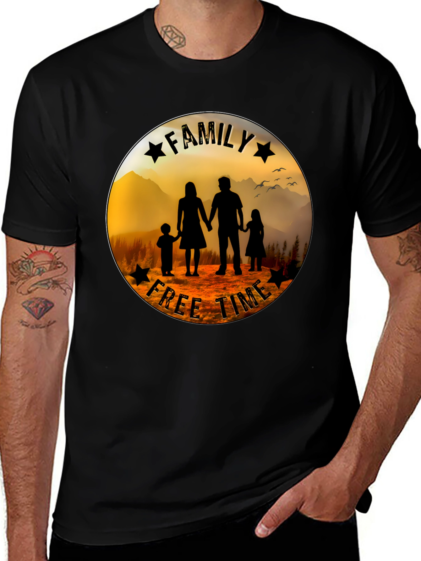 Variant 3 of Family Free Time Graphic Tee